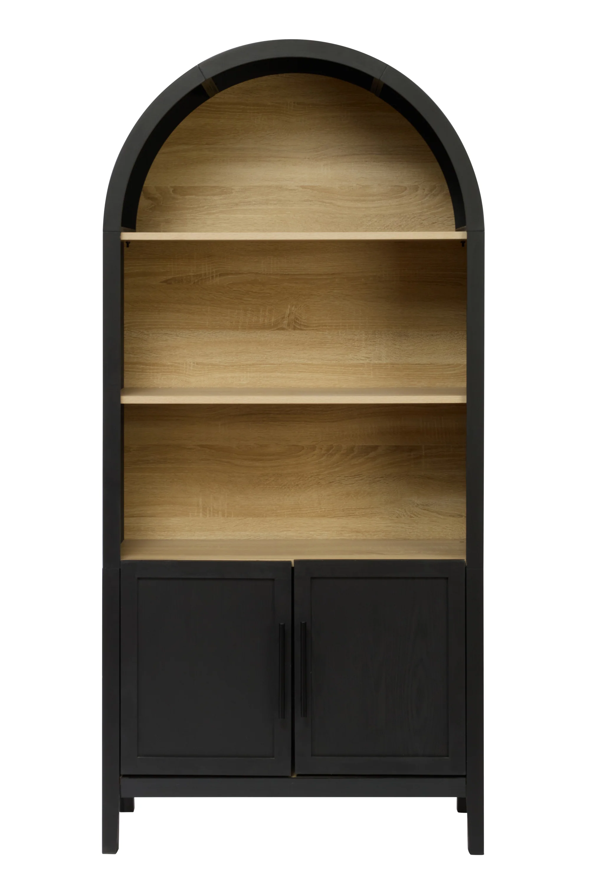 Grantham Arched 3-Tier Bookcase Cabinet with Door - Image 14
