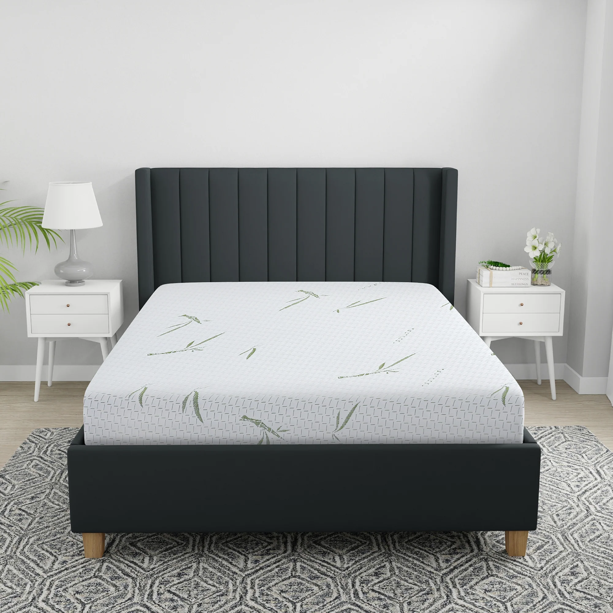 Restonic Biopedic Naturals 10-Inch Dual Layer Memory Foam Mattress with Bamboo Infused Cover