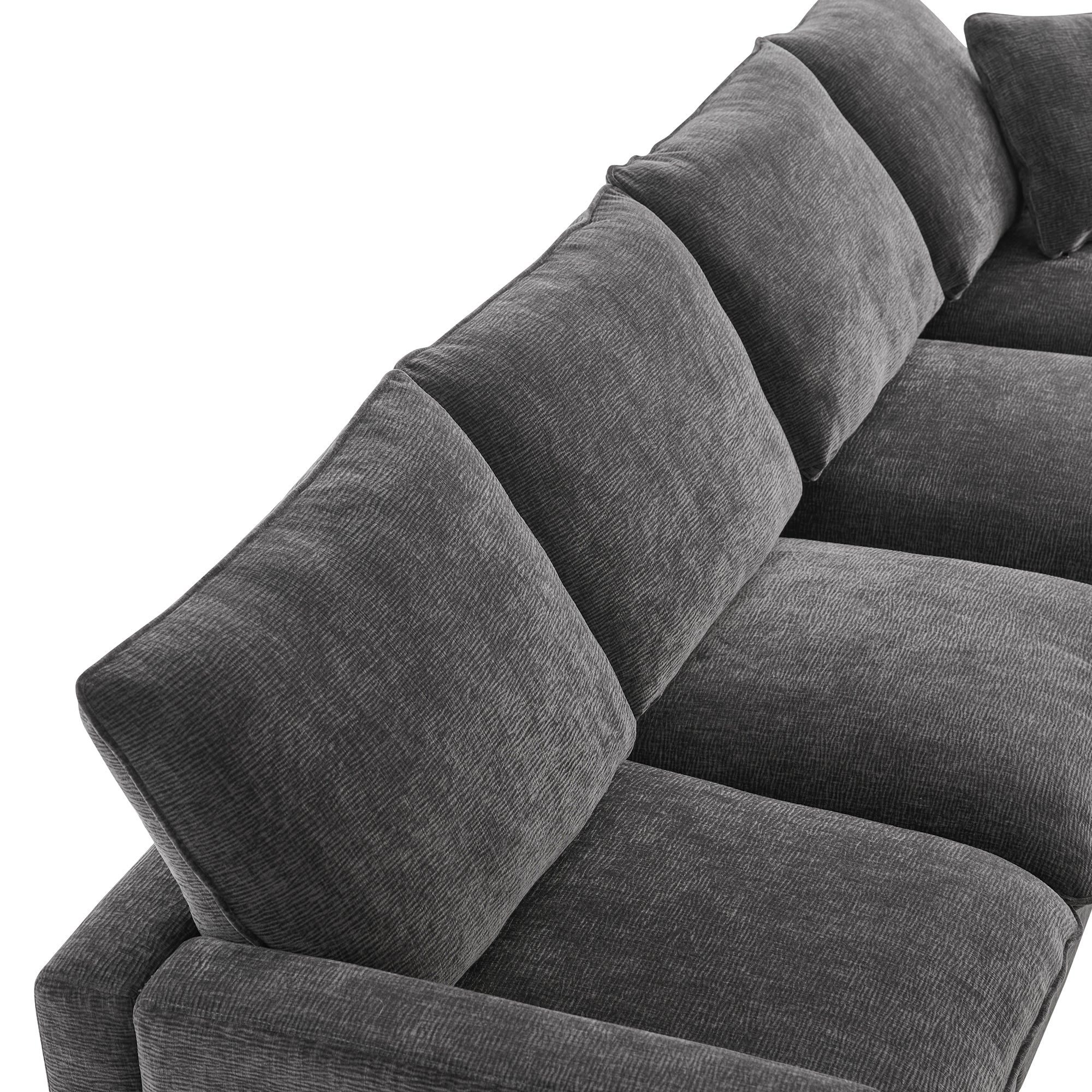 Chenille Modular U-Shape Sectional Sofa, Seats 7 - Image 24