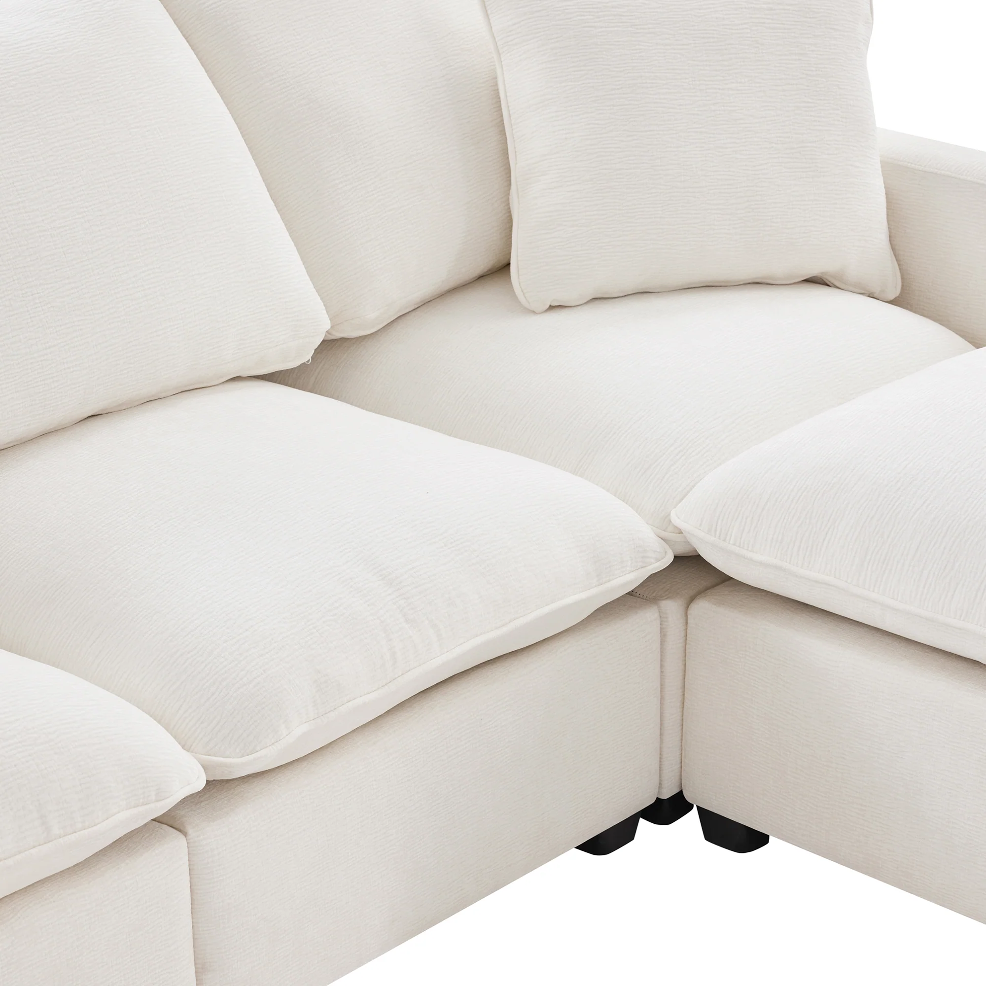 Chenille Modular U-Shape Sectional Sofa, Seats 7 - Image 50