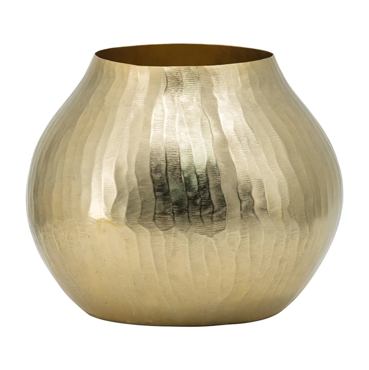 9" Aluminum Chisel Flower Vase - Image 4