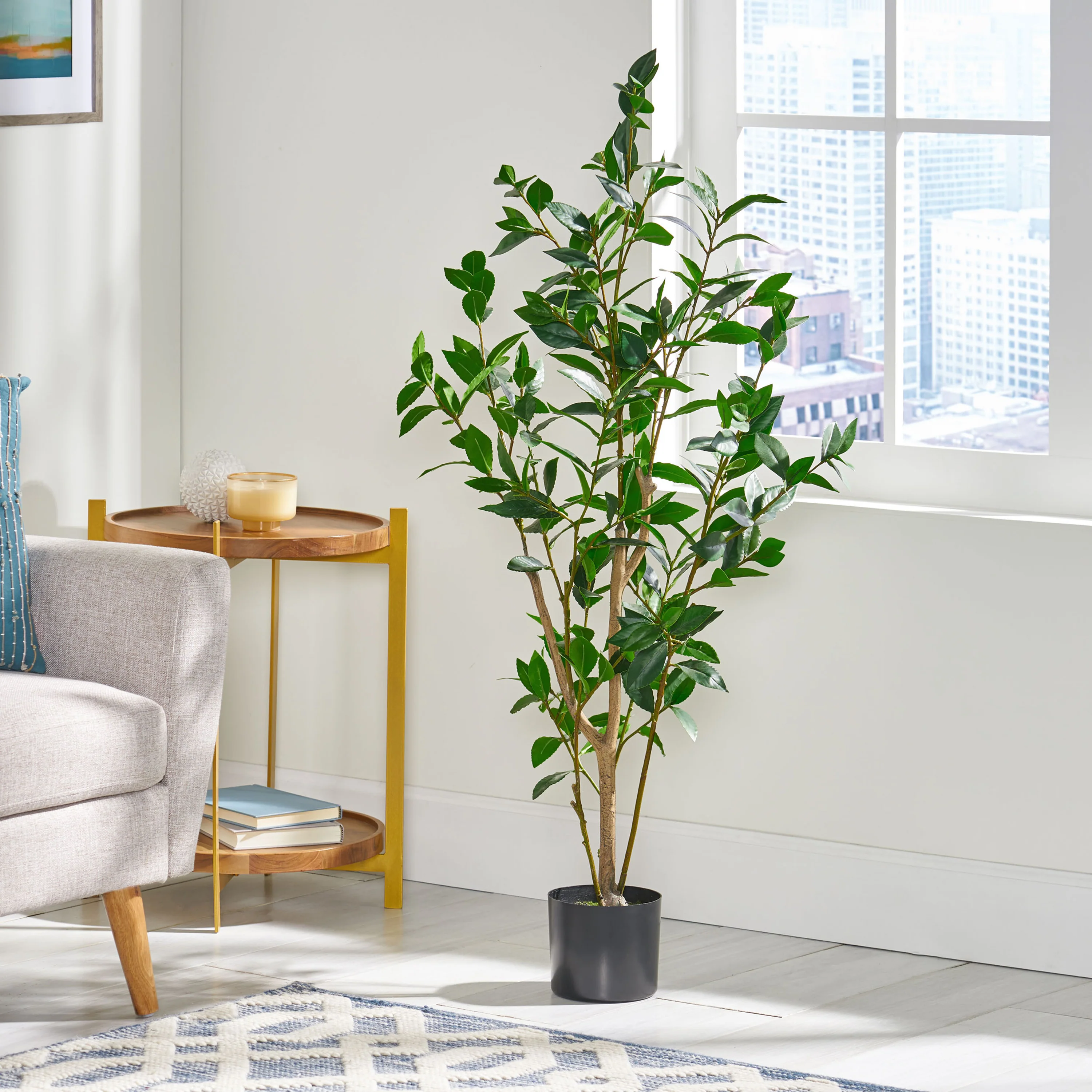 47" Faux Laurel Tree - Image 3