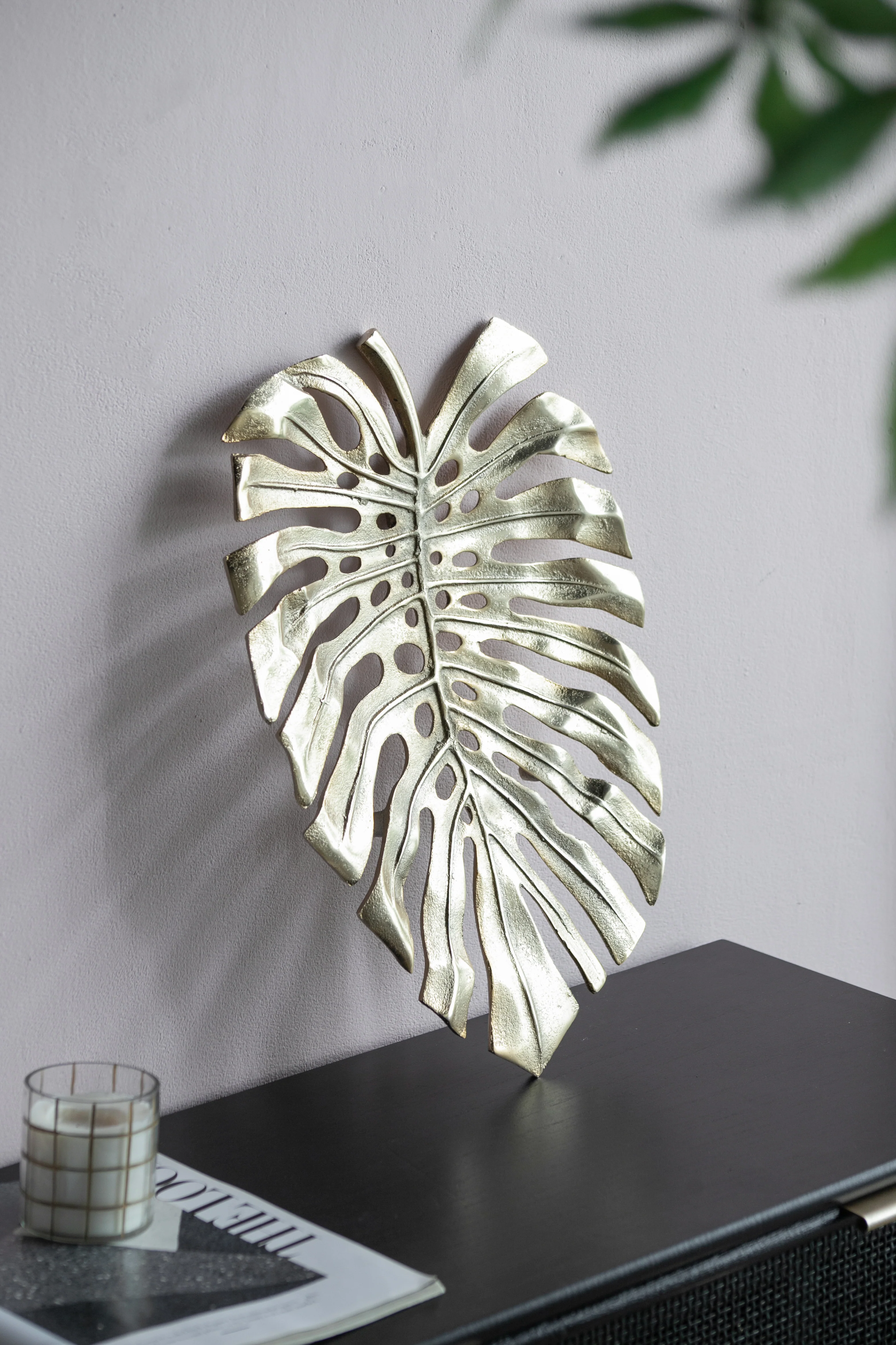 Gold Monstera Leaf Wall Decor - Image 18