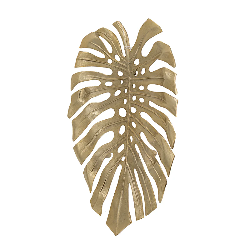 Gold Monstera Leaf Wall Decor - Image 2