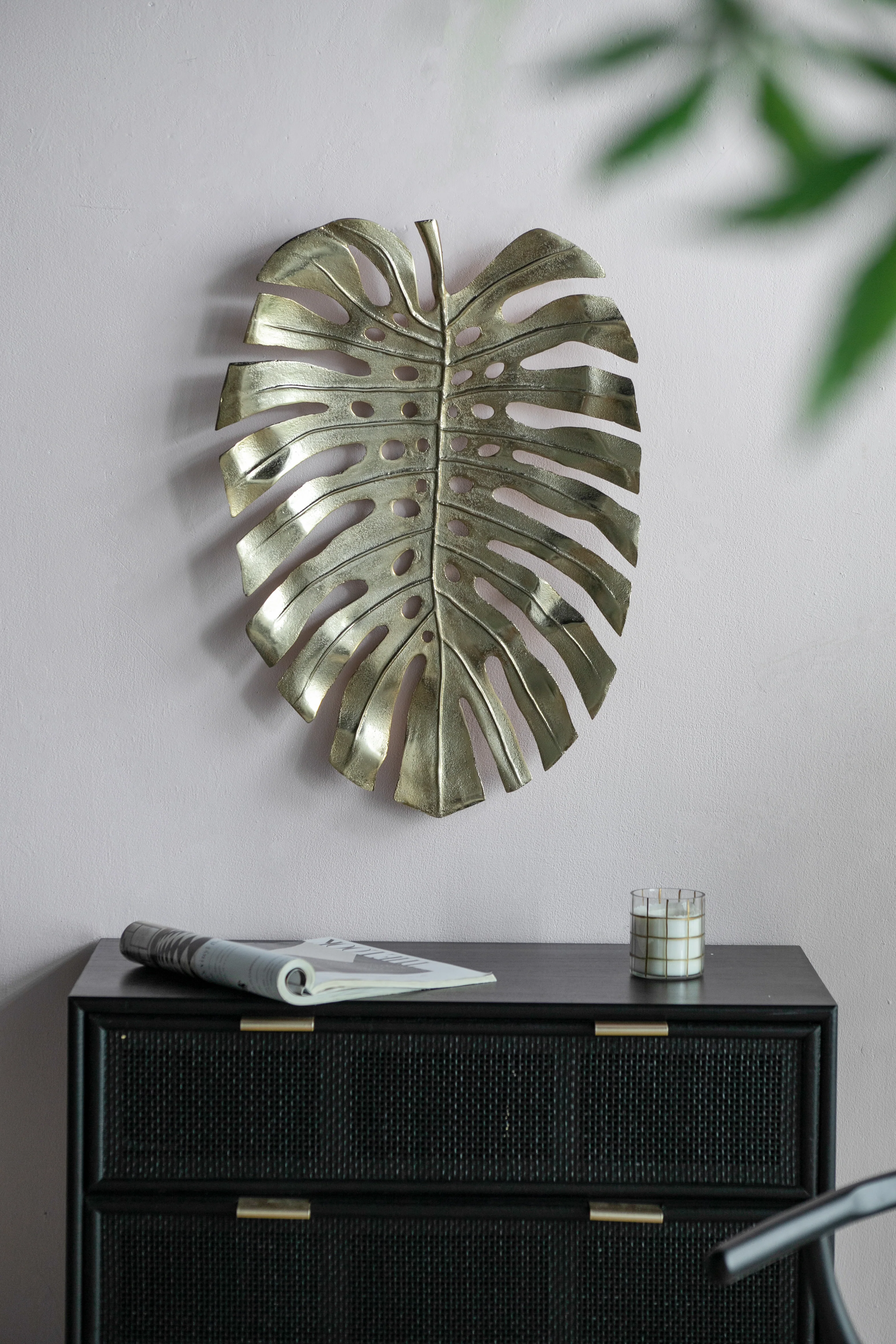 Gold Monstera Leaf Wall Decor - Image 24