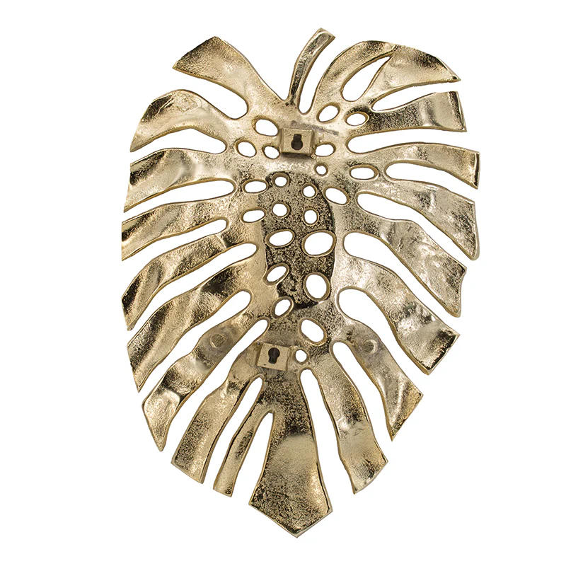 Gold Monstera Leaf Wall Decor - Image 3