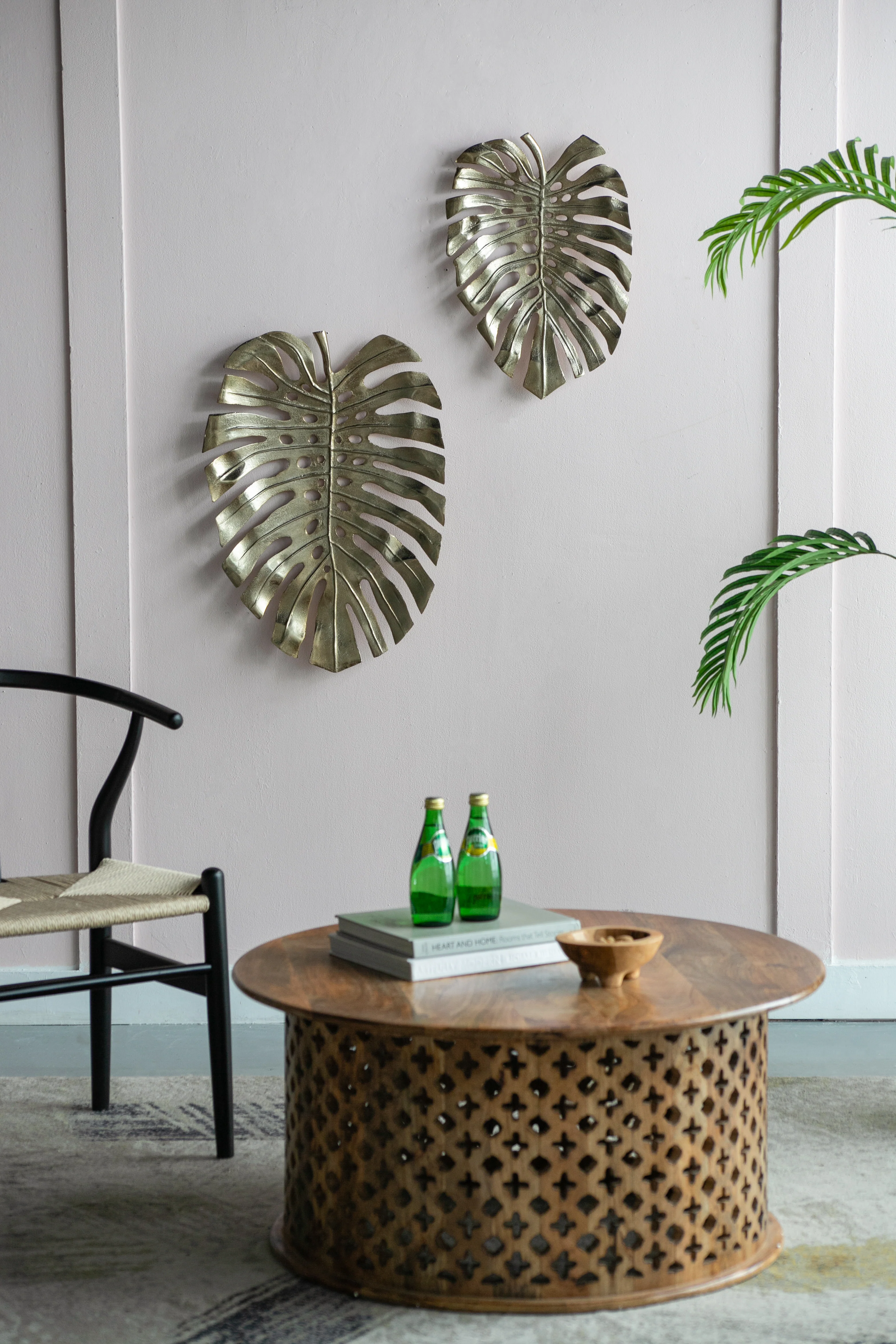 Gold Monstera Leaf Wall Decor - Image 32