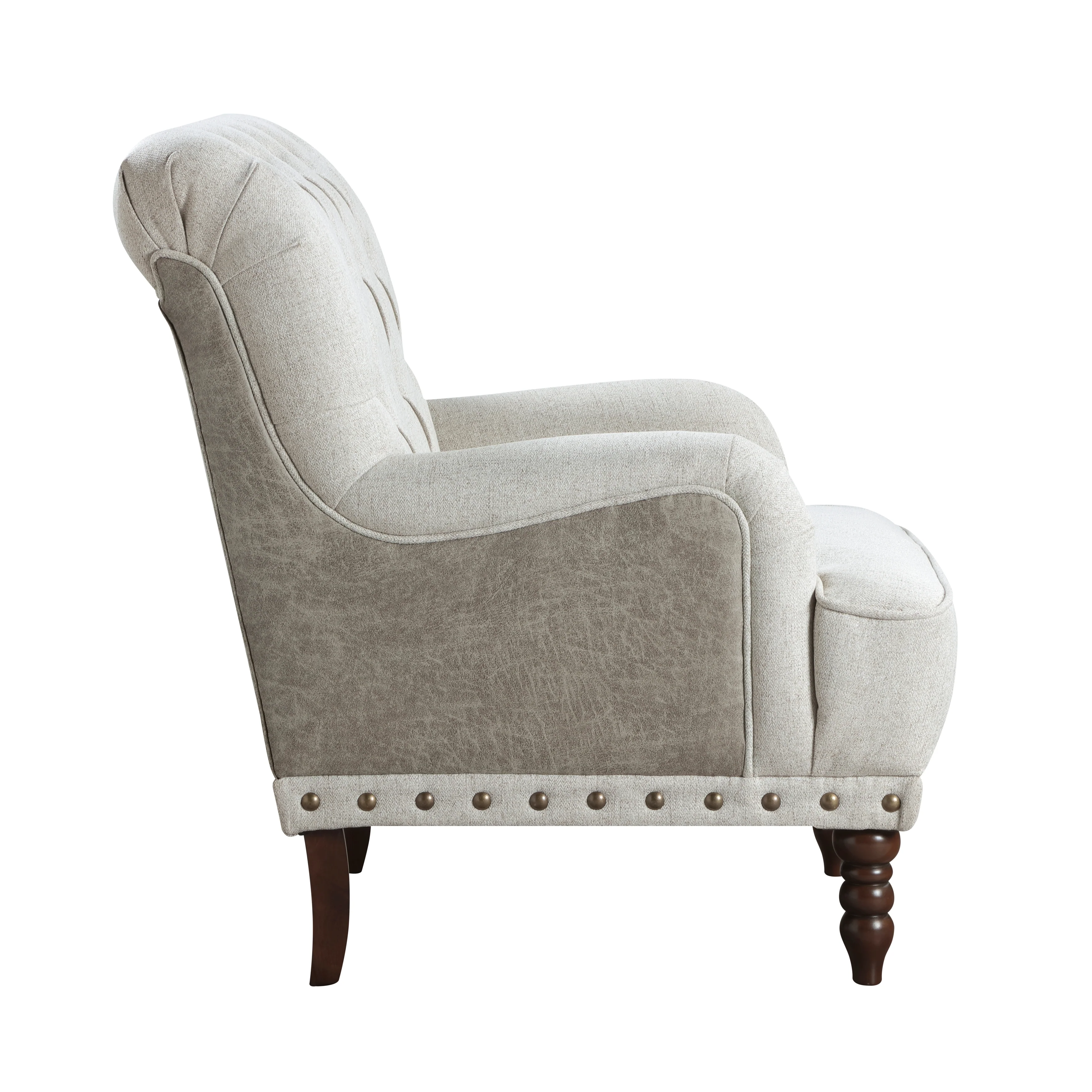 Button-Tufted Accent Chair - Image 4