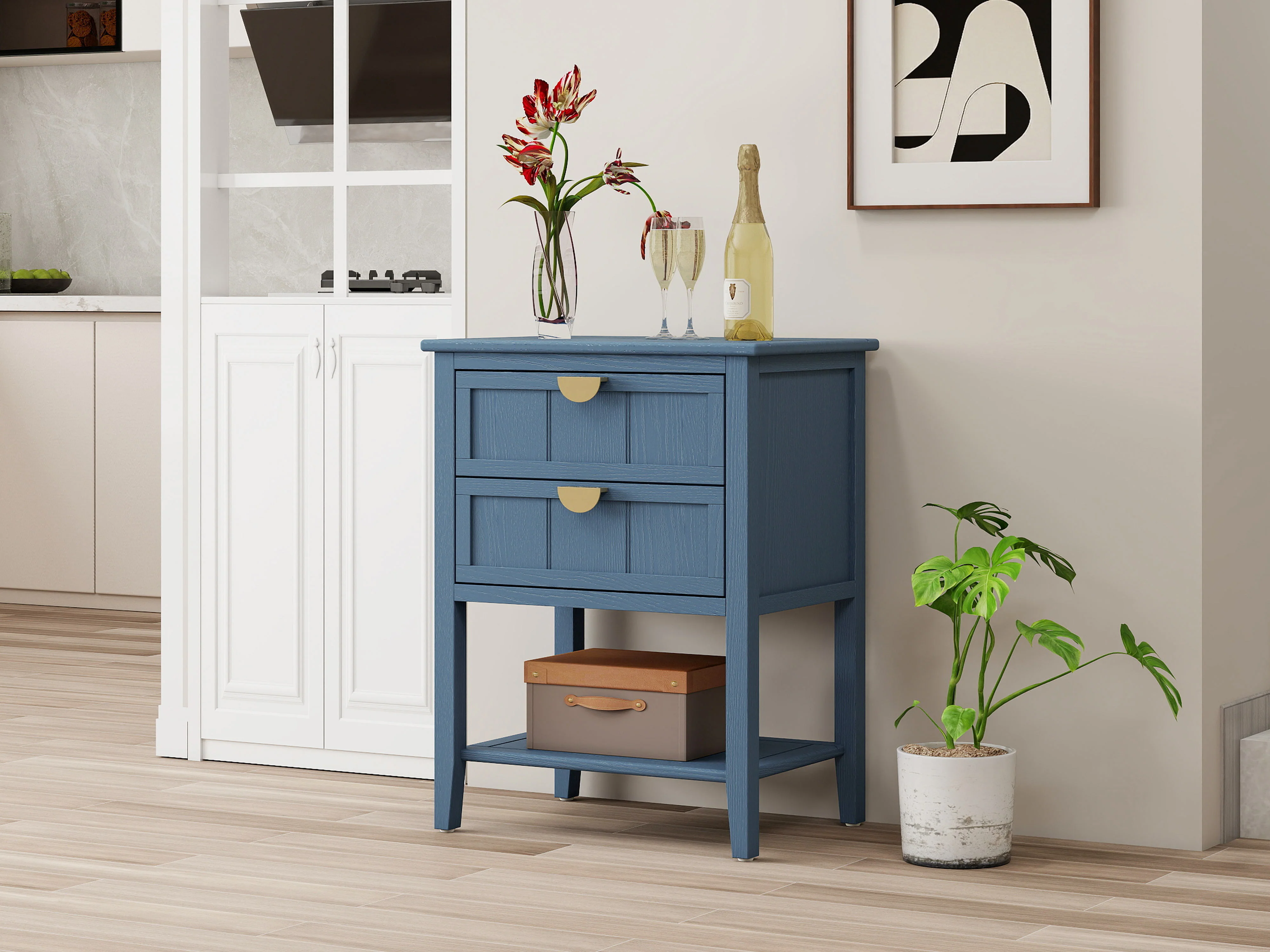 2 Drawer Side Table - Image 34