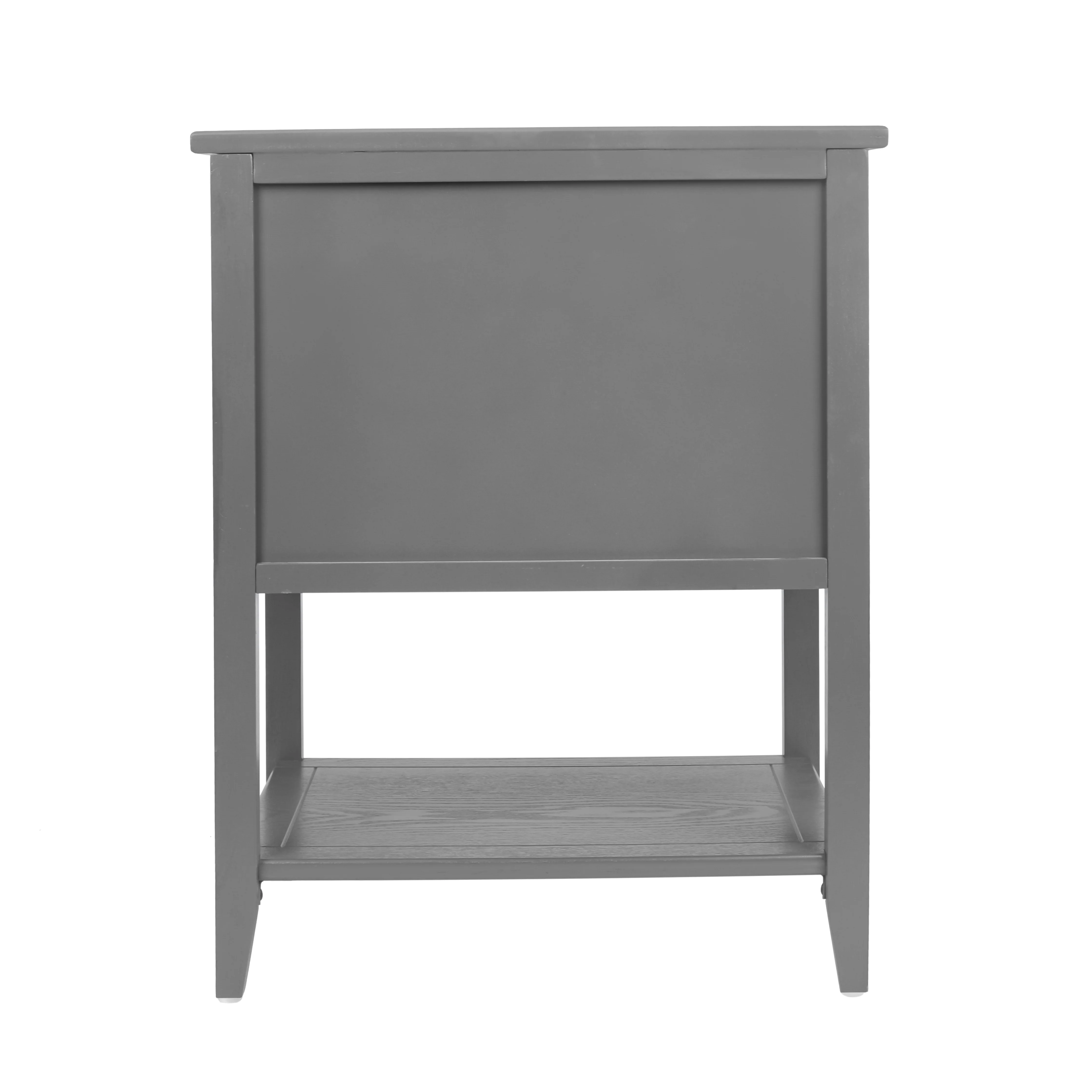 2-Drawer Side Table with Natural Rattan Drawers - Image 16