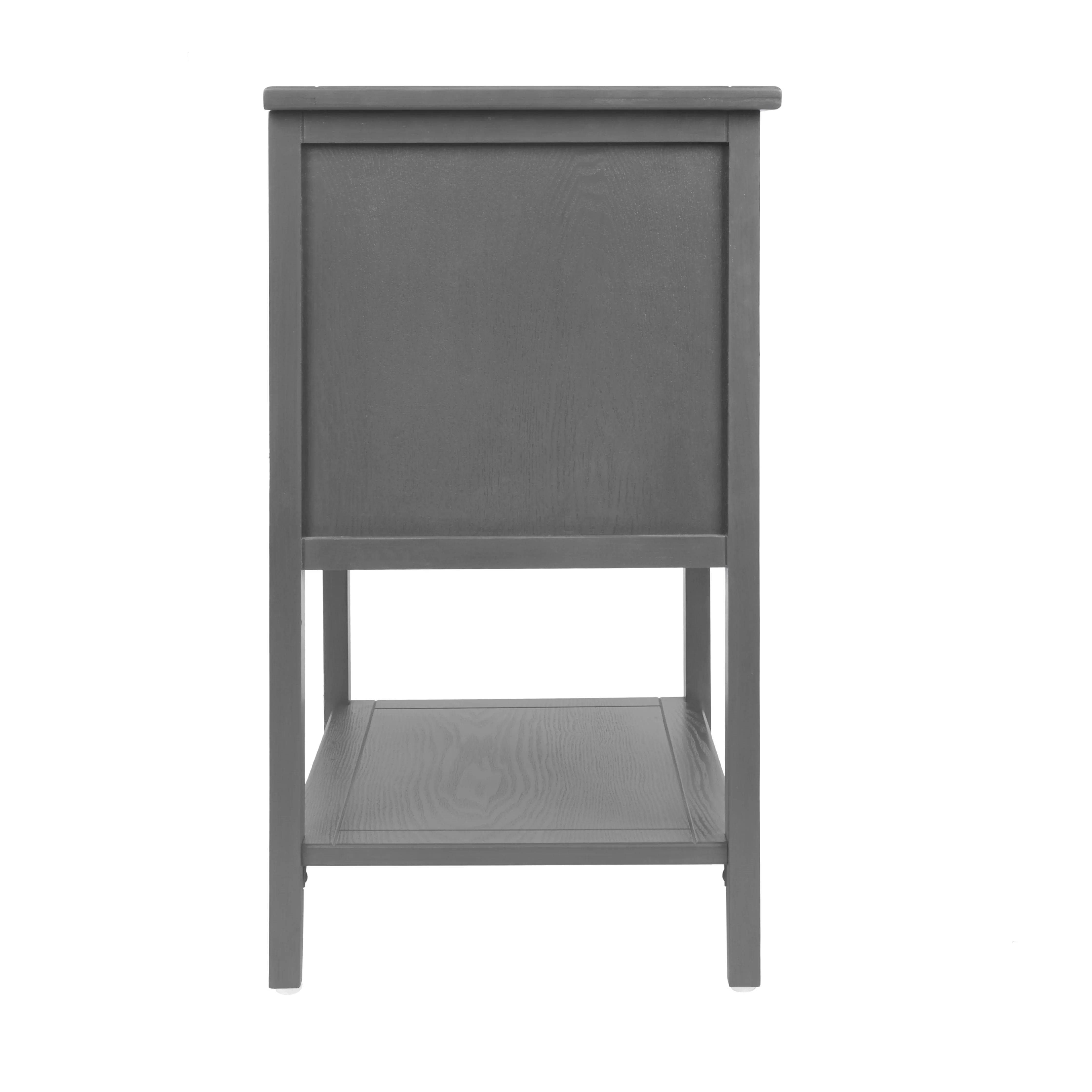 2-Drawer Side Table with Natural Rattan Drawers - Image 17