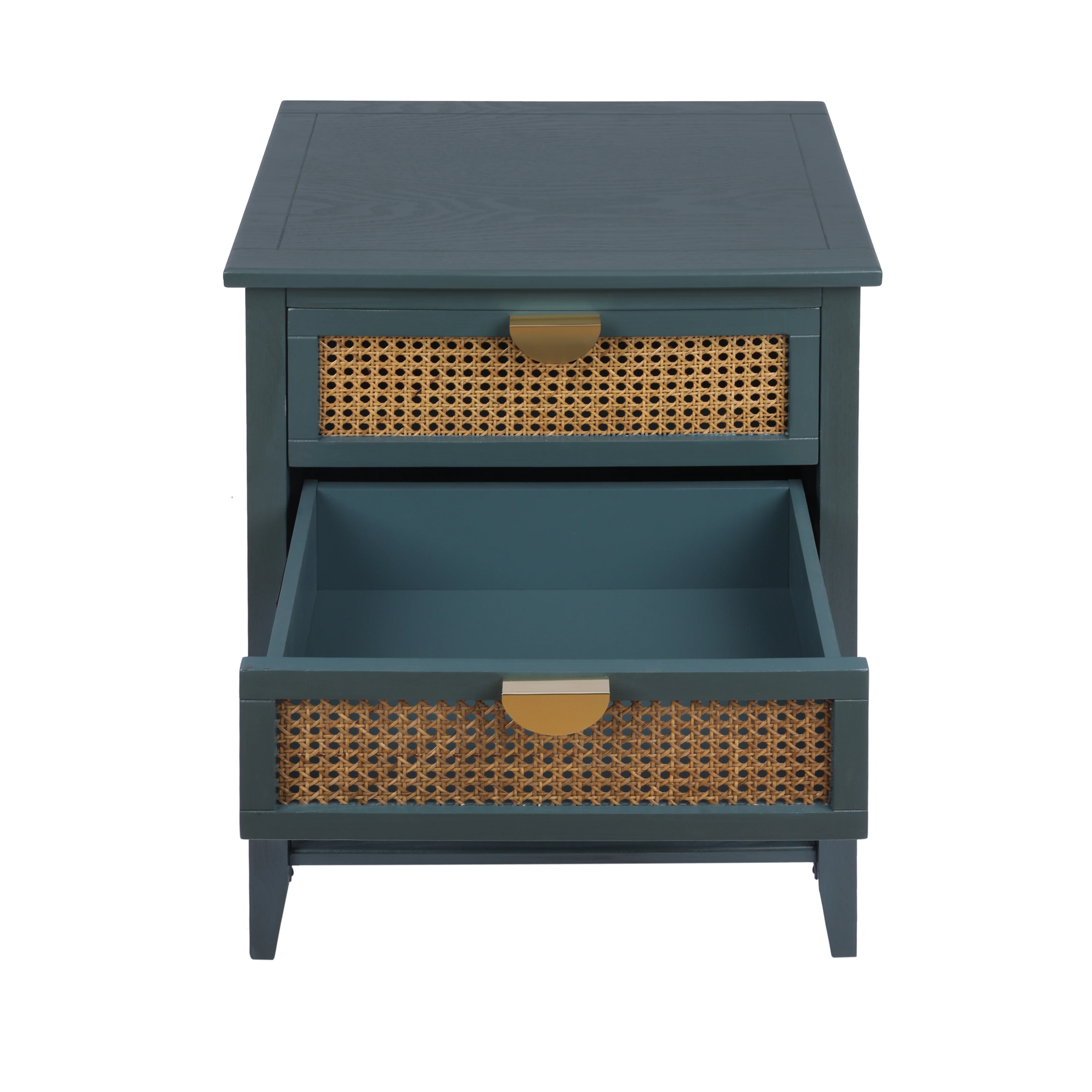 2-Drawer Side Table with Natural Rattan Drawers - Image 48