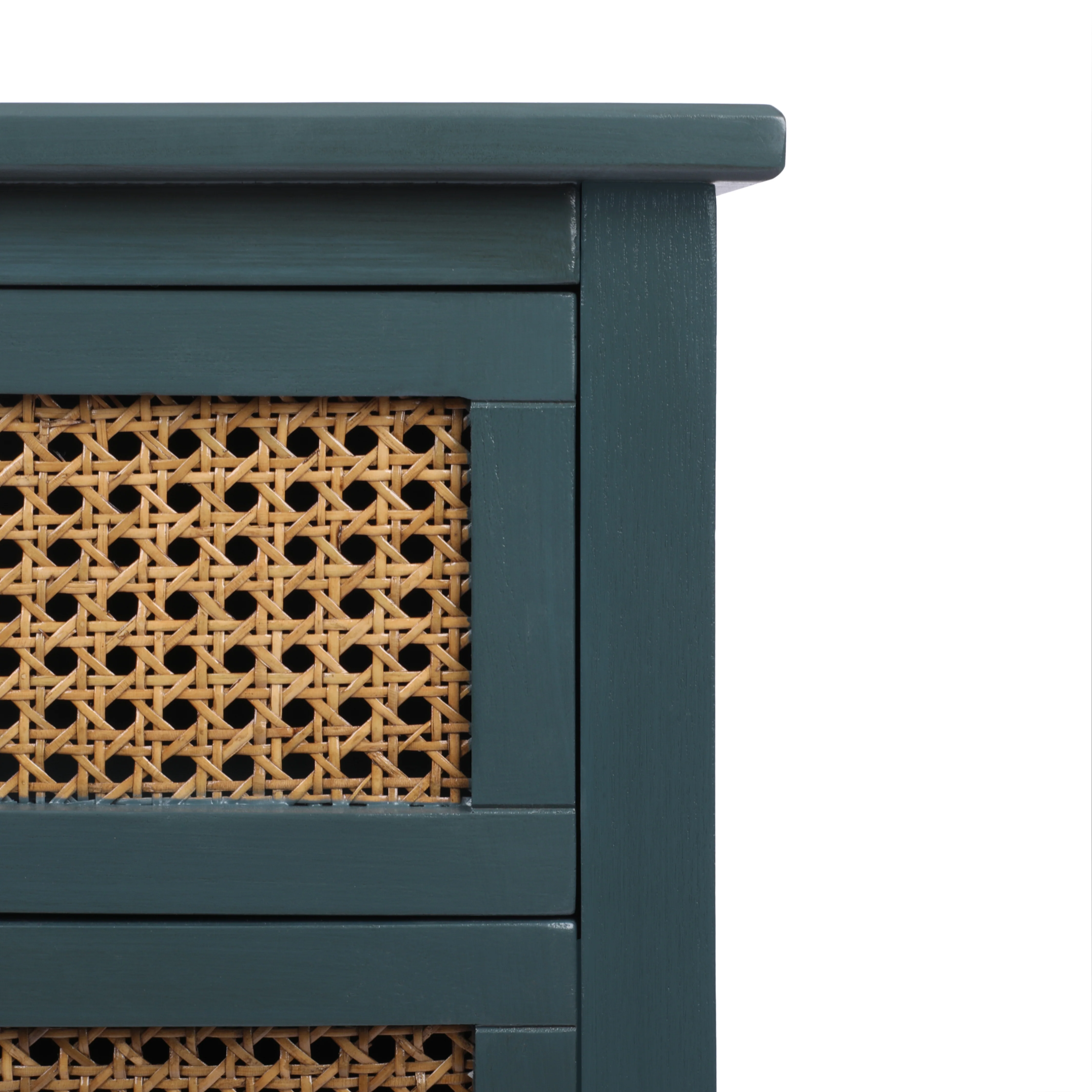 2-Drawer Side Table with Natural Rattan Drawers - Image 52