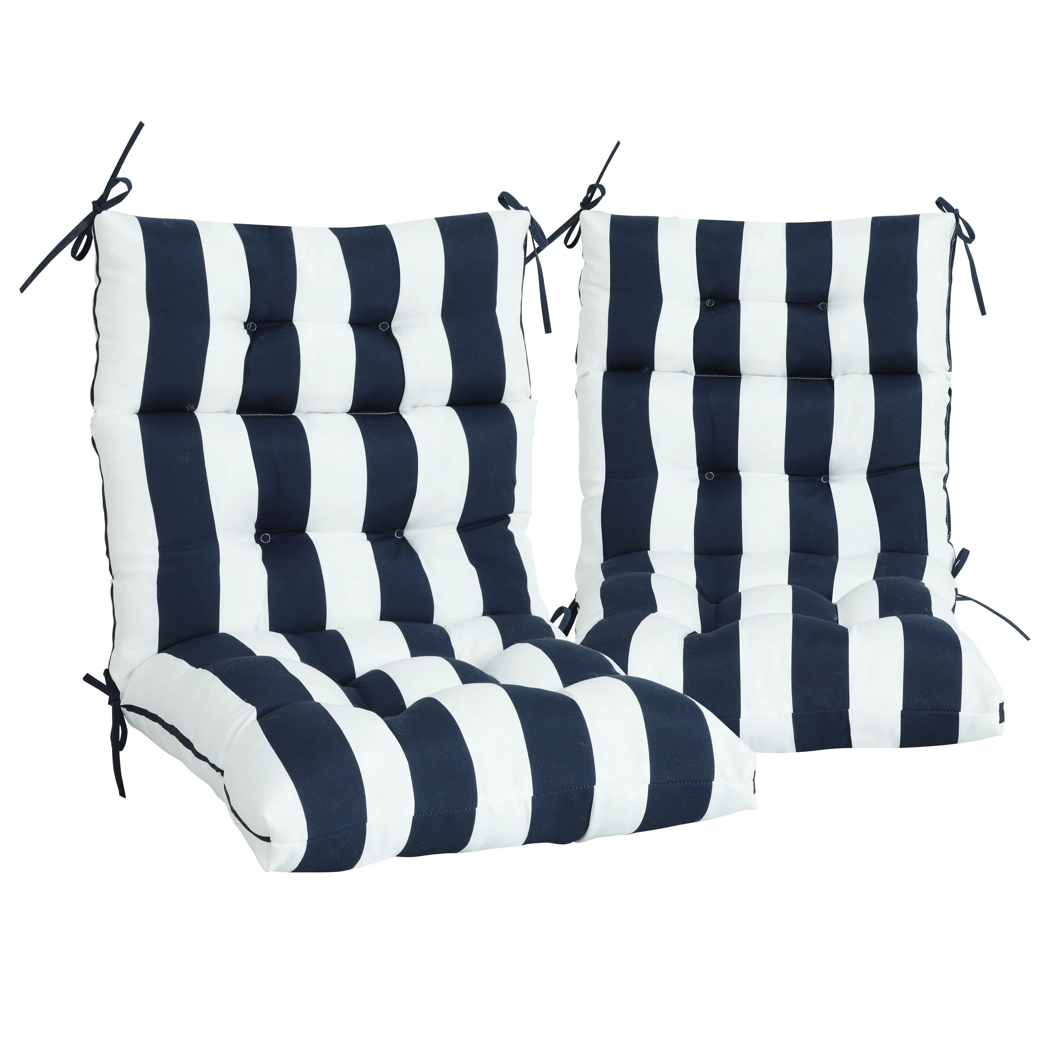 High Back Patio Chair Cushion Set