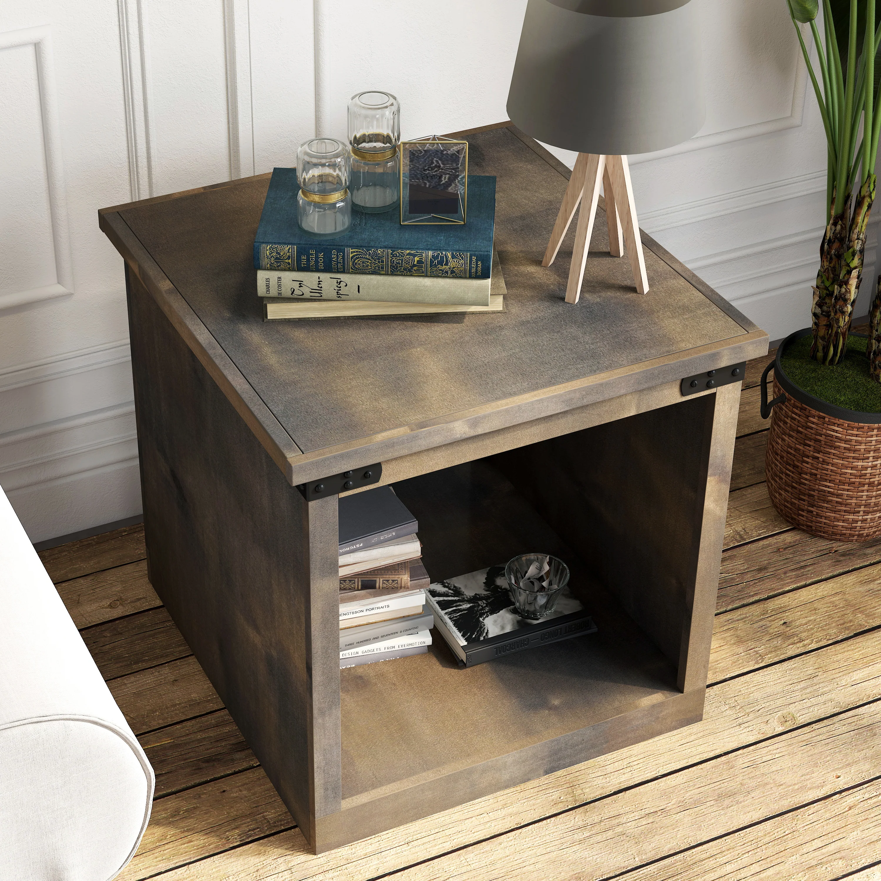 Farmhouse Rustic Side Table - Image 12