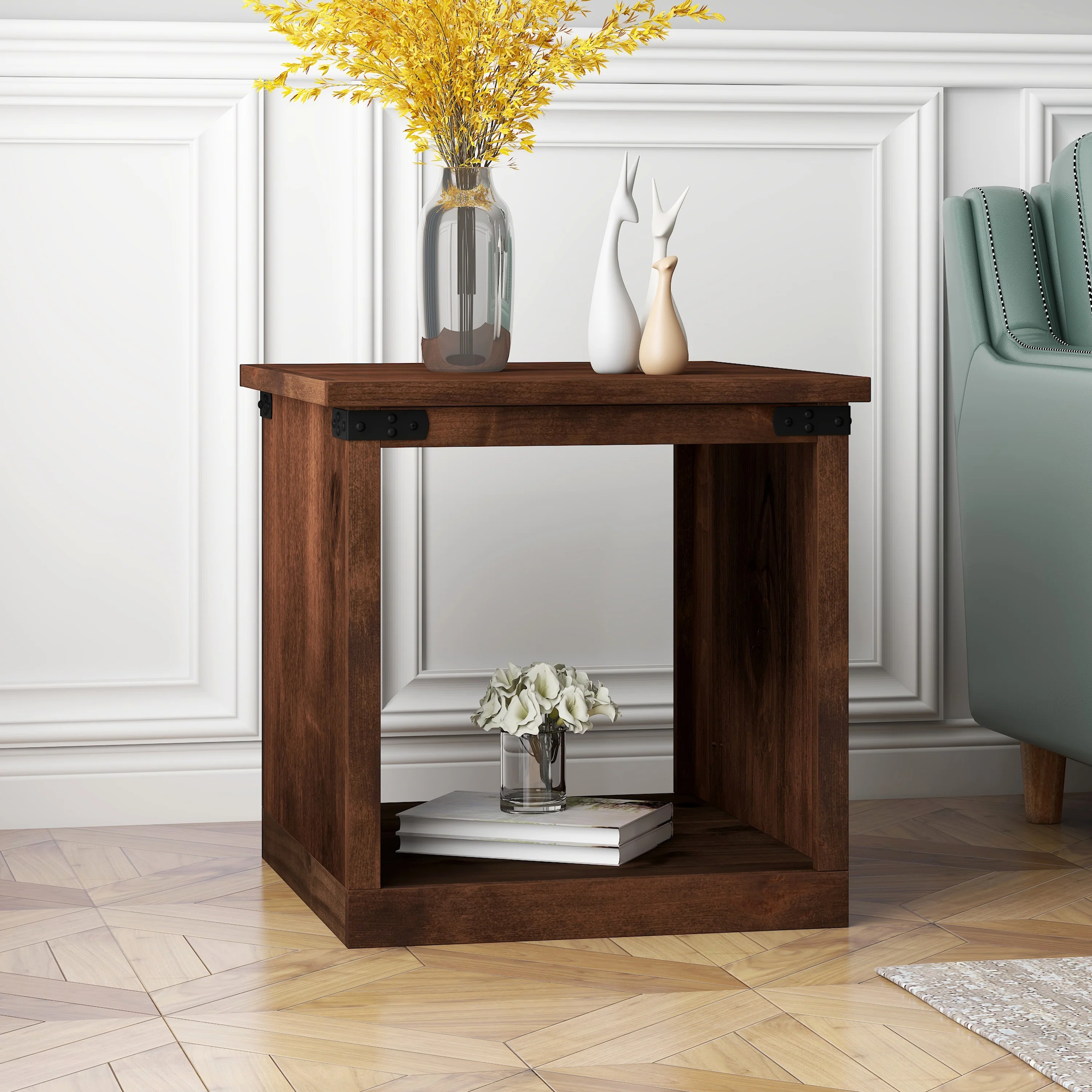 Farmhouse Rustic Side Table - Image 2
