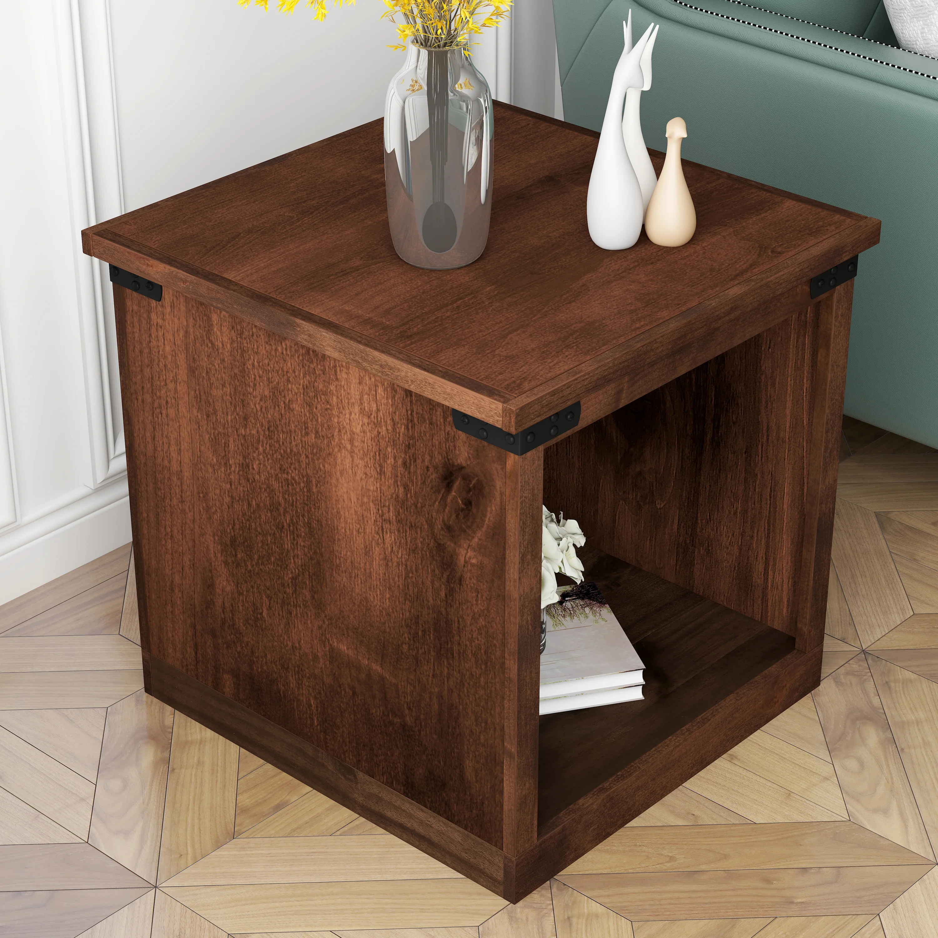 Farmhouse Rustic Side Table - Image 6