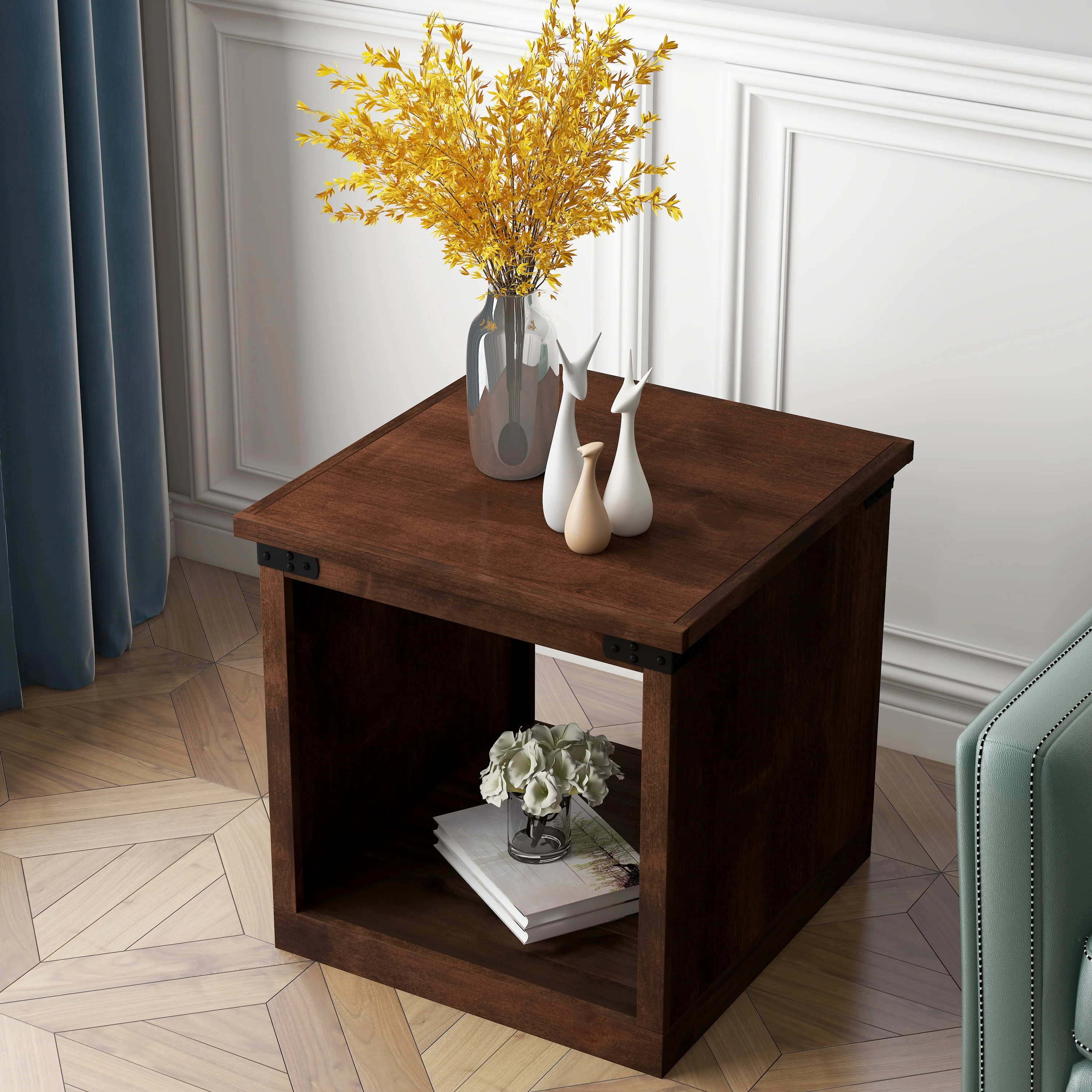 Farmhouse Rustic Side Table - Image 7