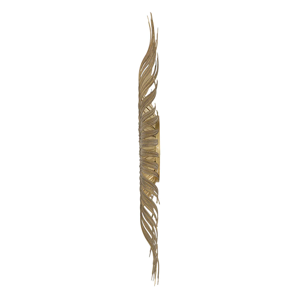 28.3' in Retro Design Gold Sunburst Metal Wall Mirror Decorative Mirror - Image 9