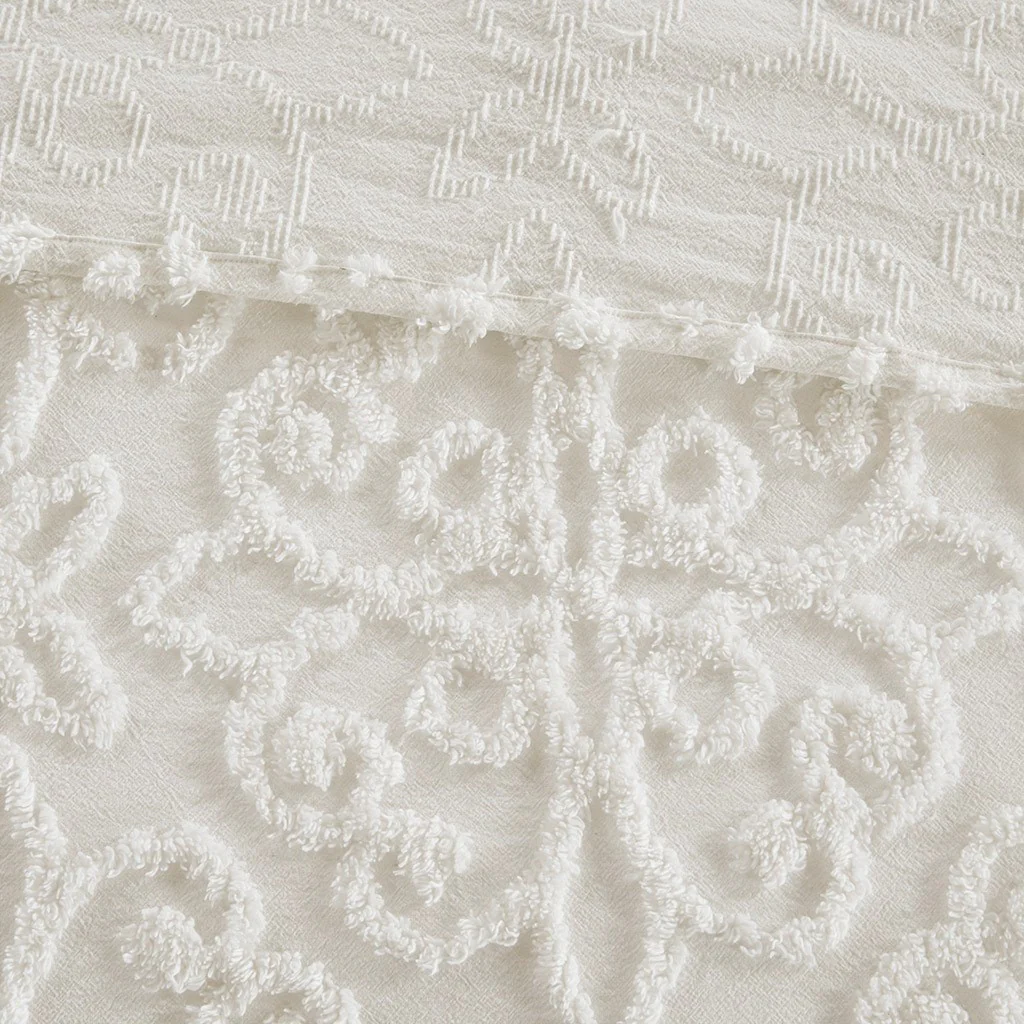 3 Piece Tufted Cotton Chenille Bedspread Set - Image 7