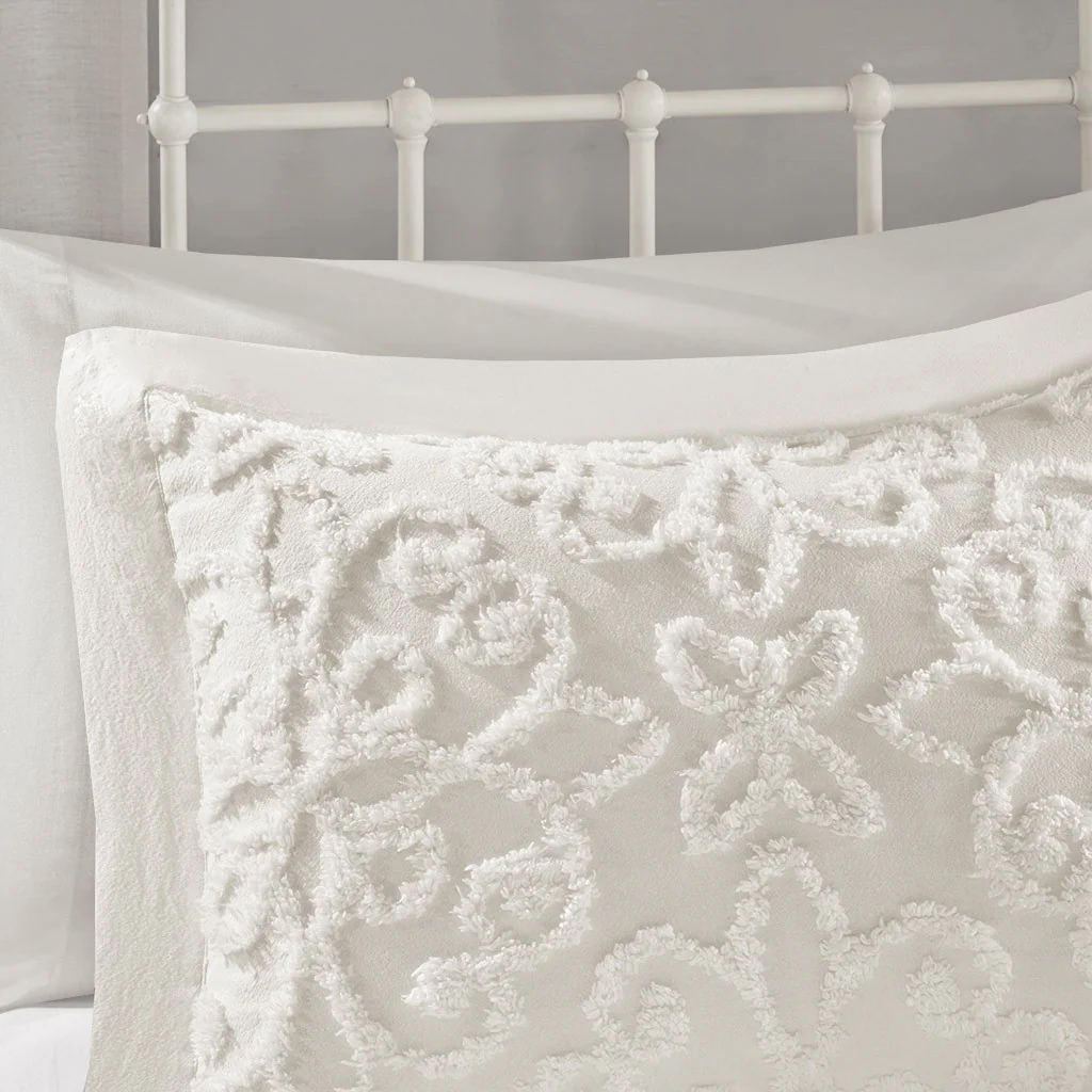 3 Piece Tufted Cotton Chenille Bedspread Set - Image 8