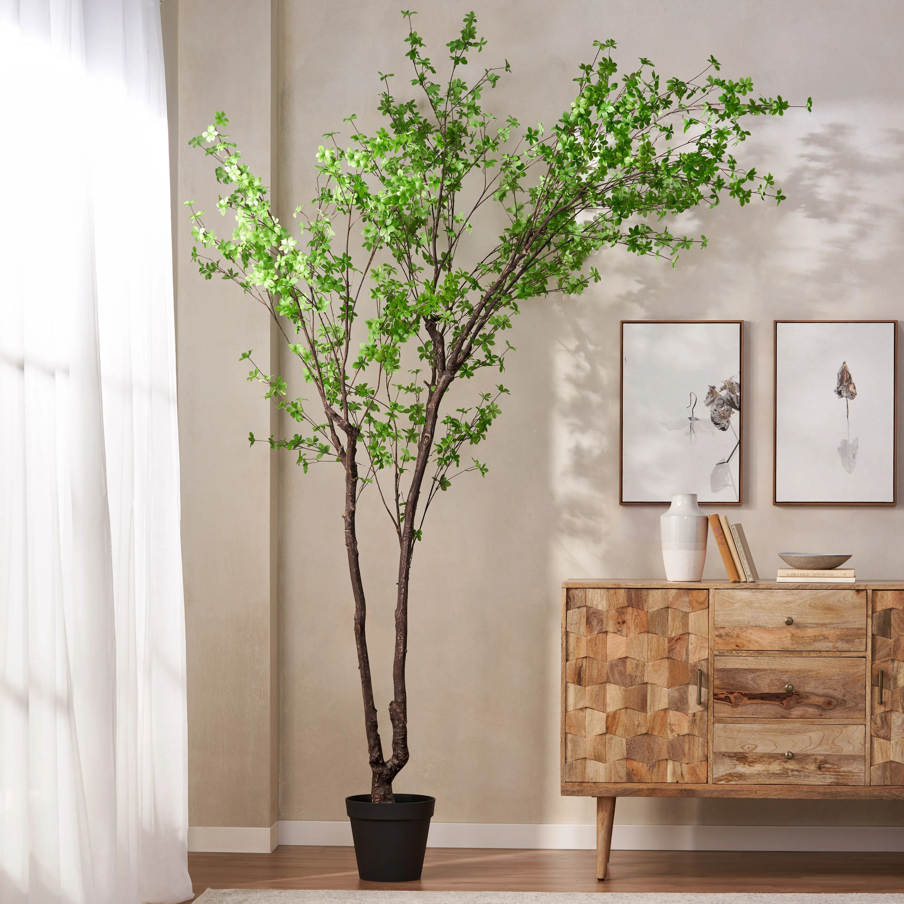 Disc Leaf Faux Tree
