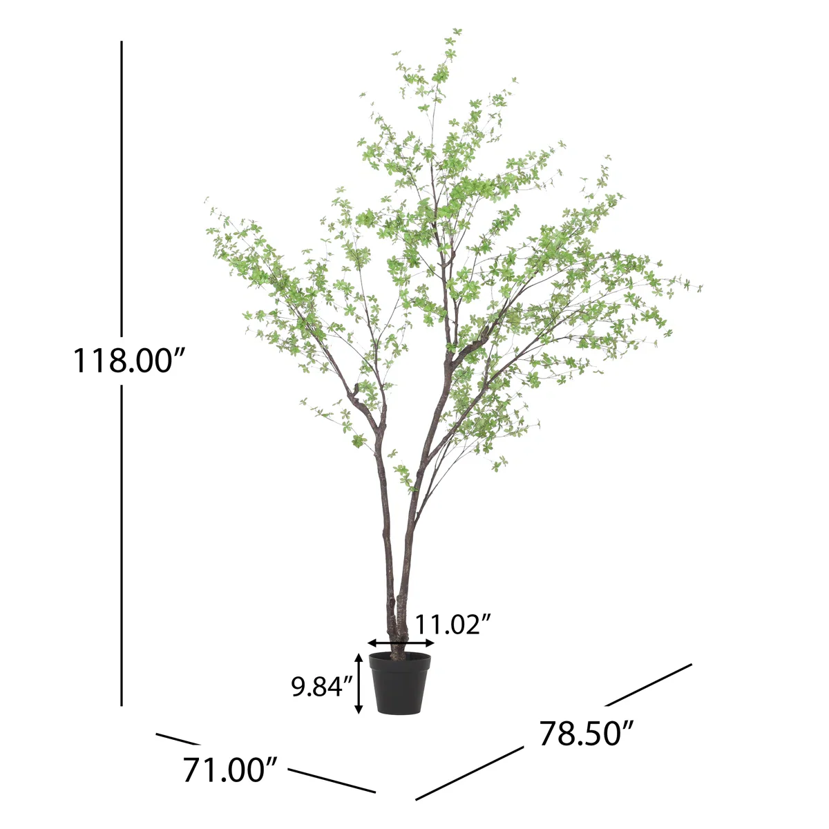 Disc Leaf Faux Tree - Image 9
