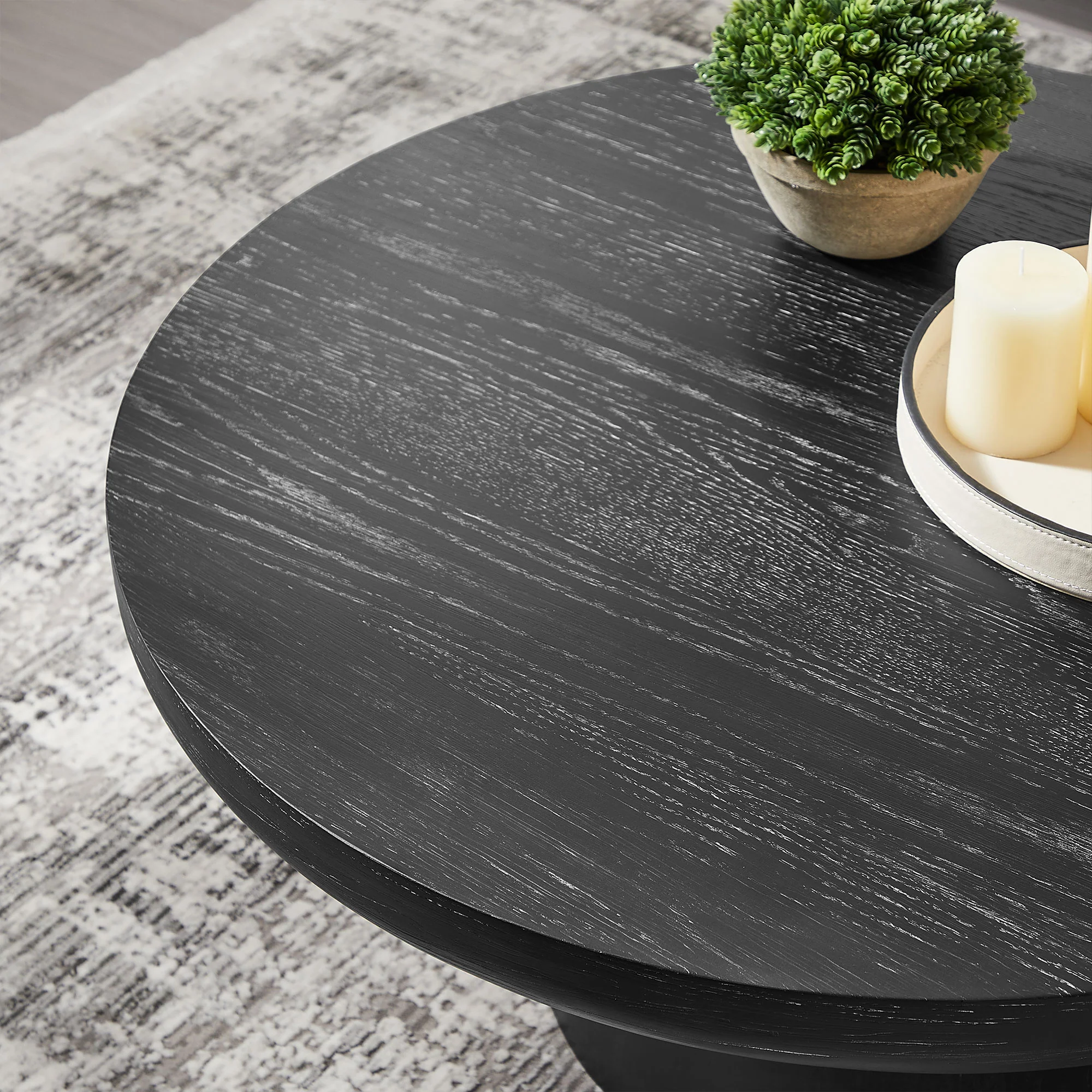 Round Pedestal Coffee Table - Image 10