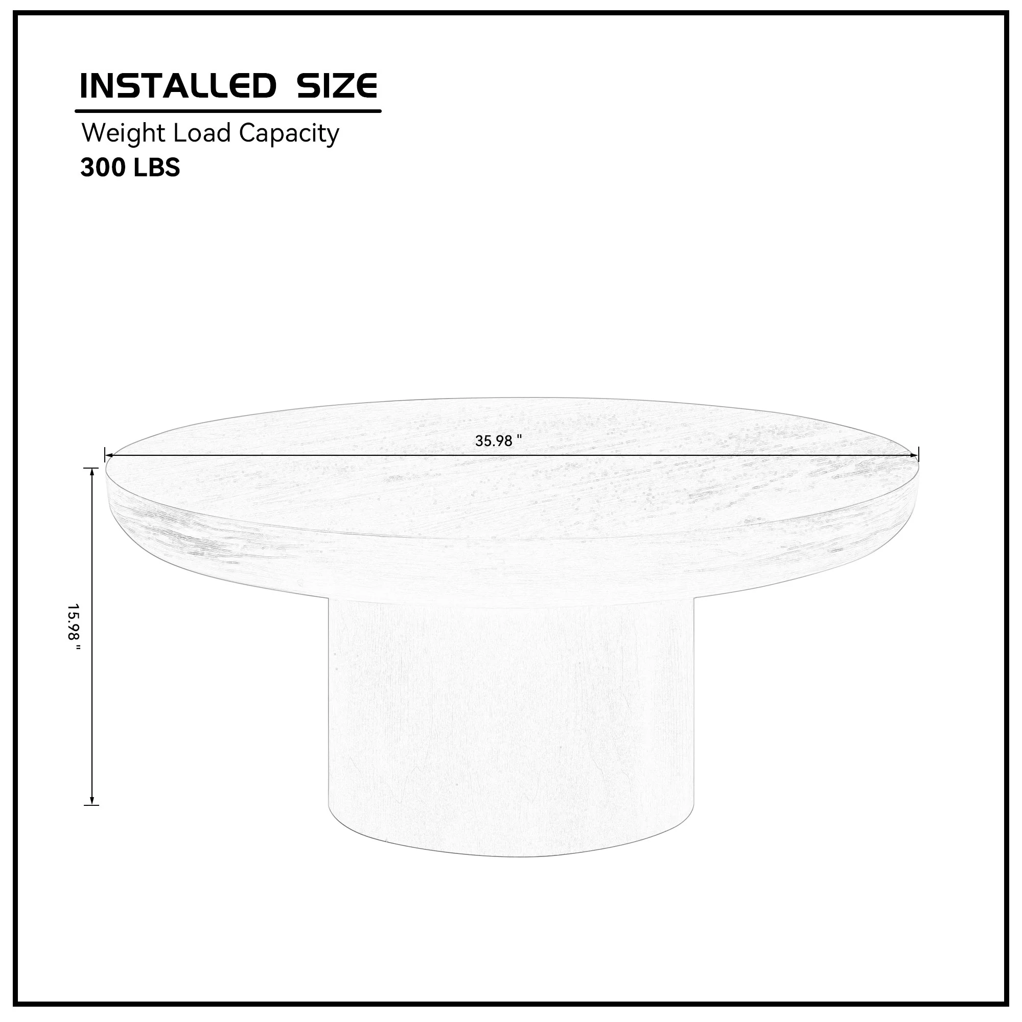 Round Pedestal Coffee Table - Image 11