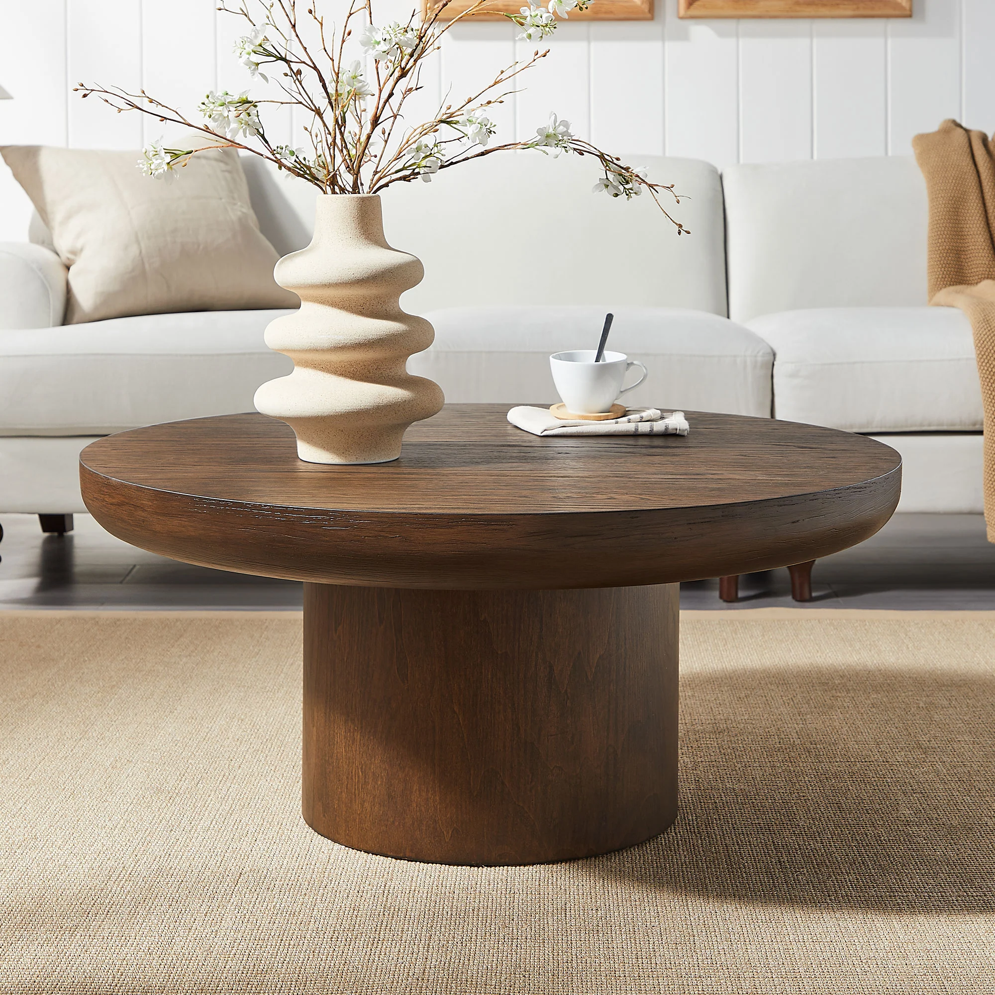 Round Pedestal Coffee Table - Image 12