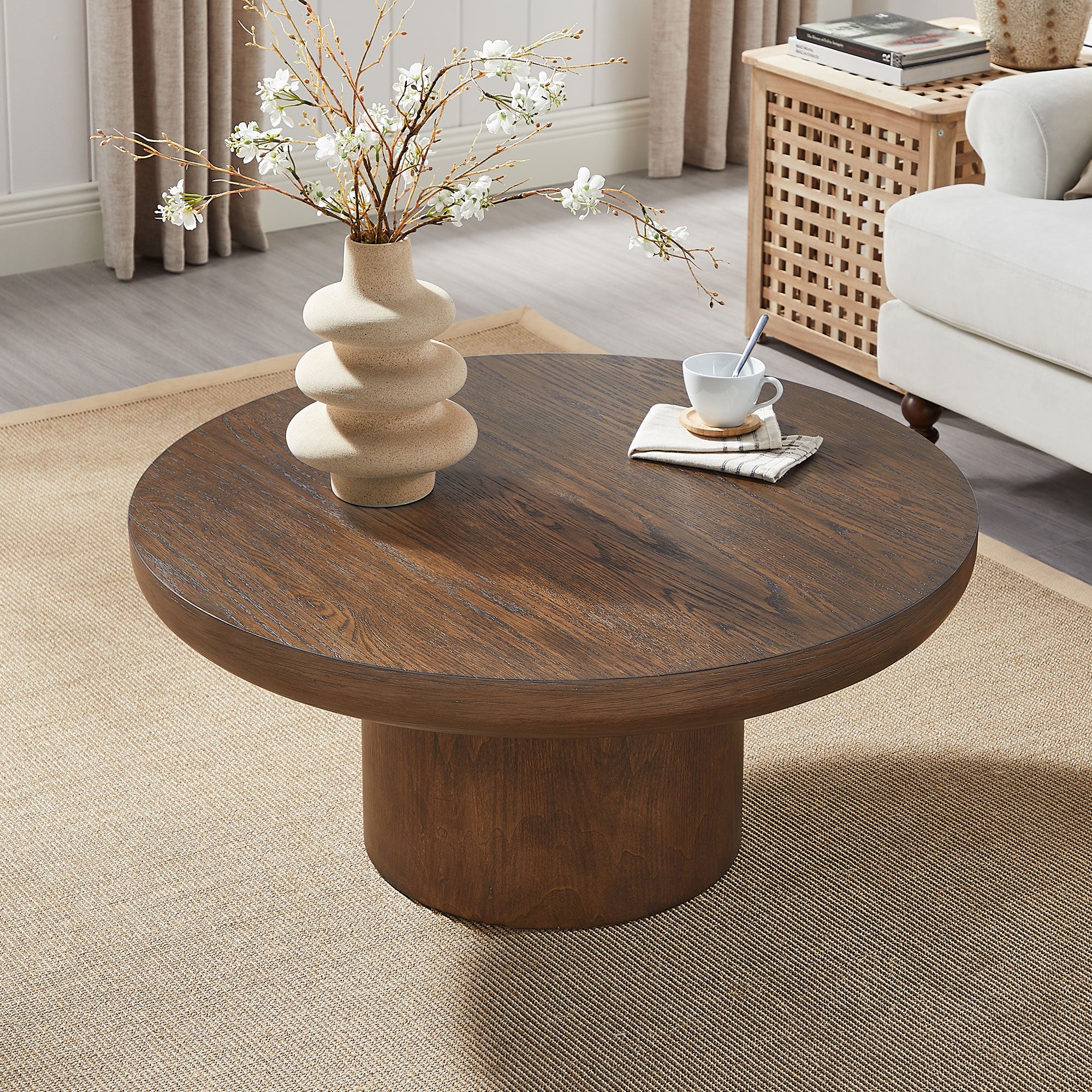 Round Pedestal Coffee Table - Image 16