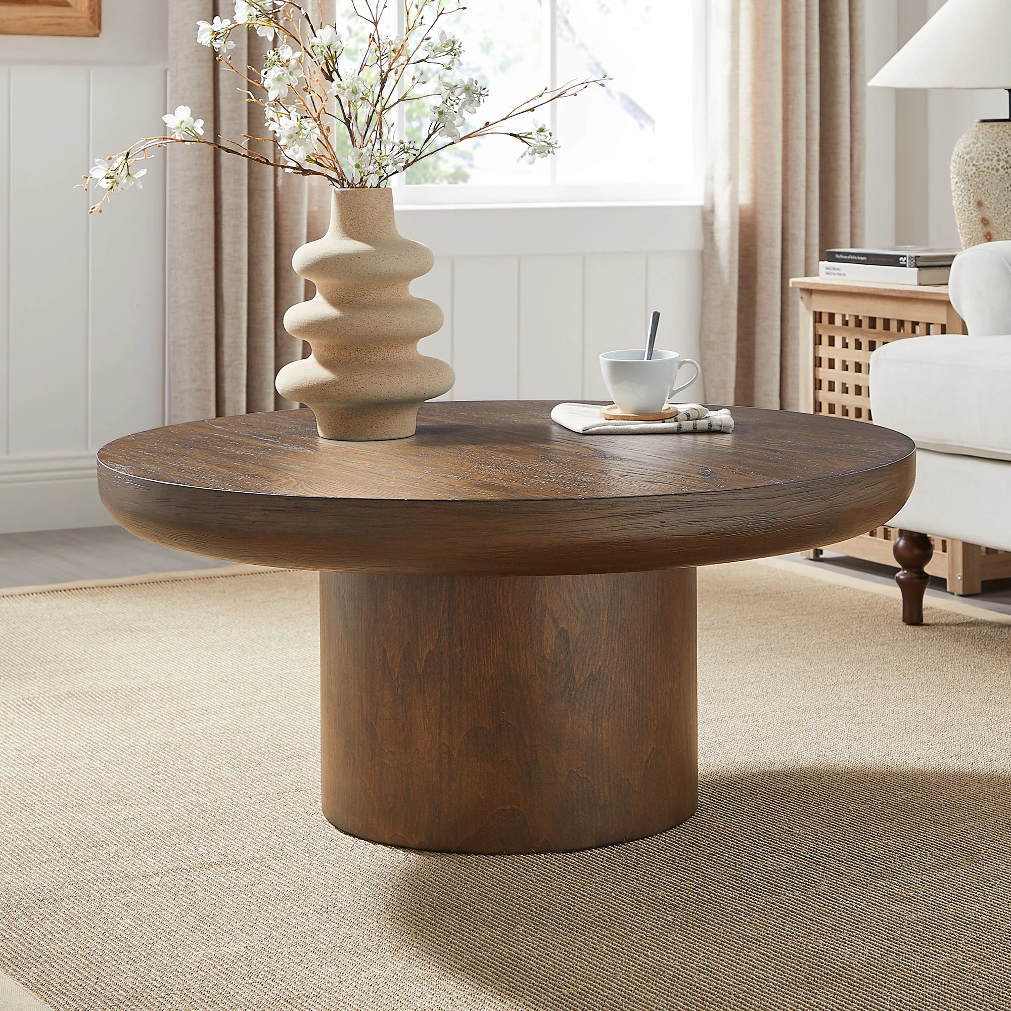 Round Pedestal Coffee Table - Image 17