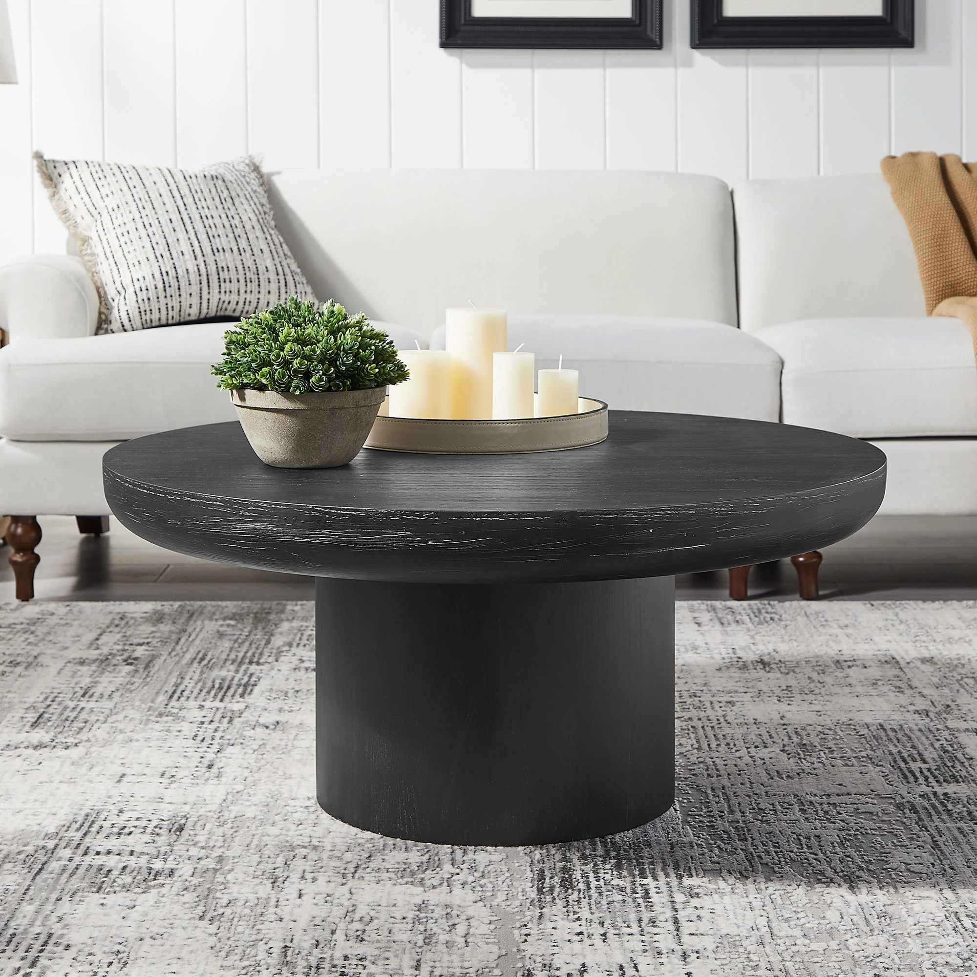 Round Pedestal Coffee Table - Image 3