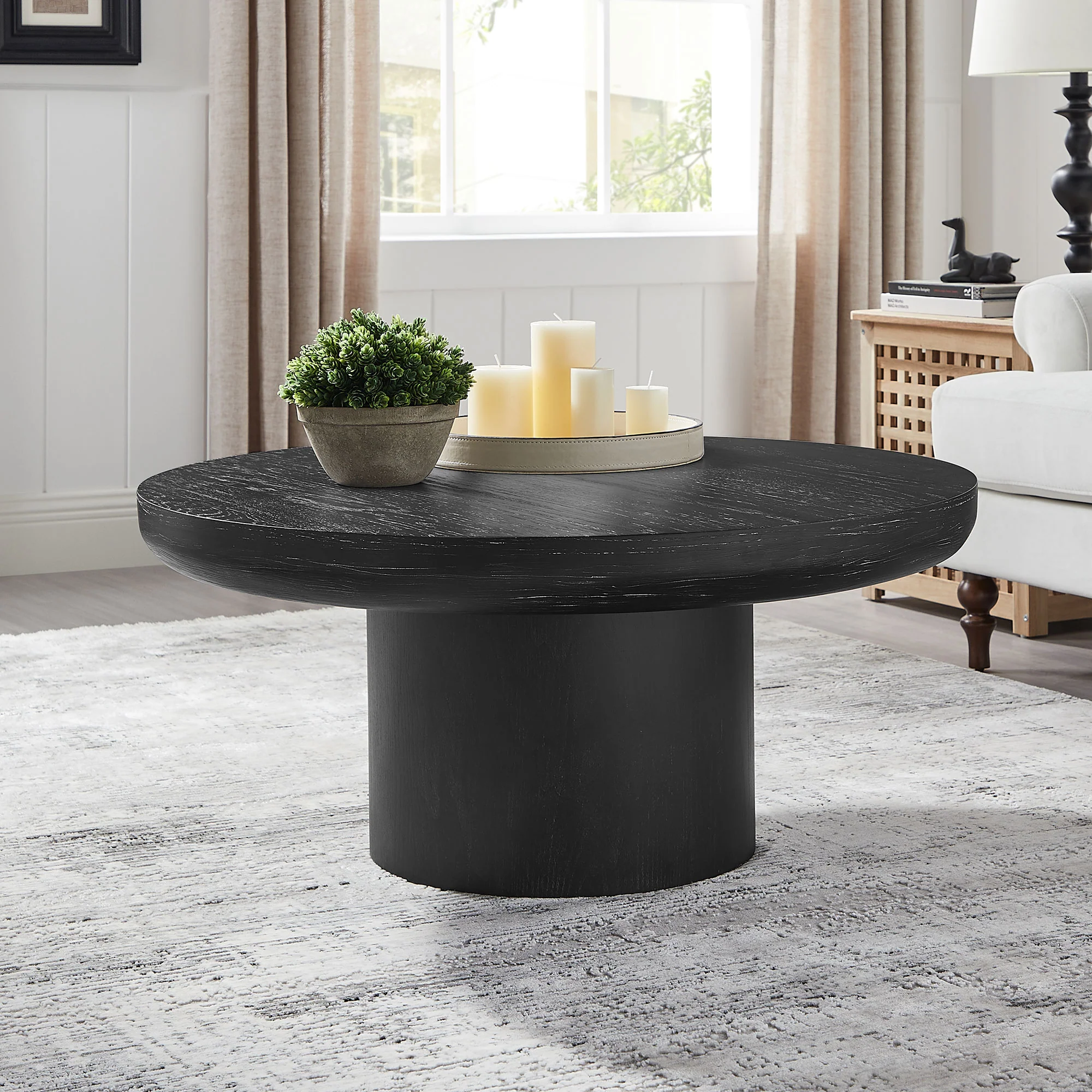 Round Pedestal Coffee Table - Image 8