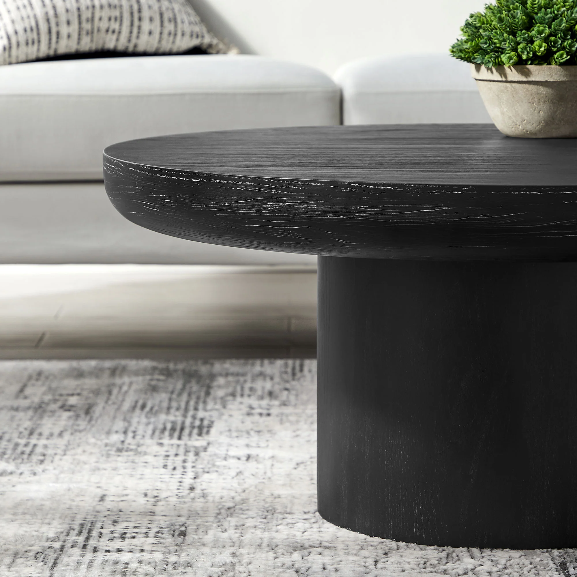 Round Pedestal Coffee Table - Image 9