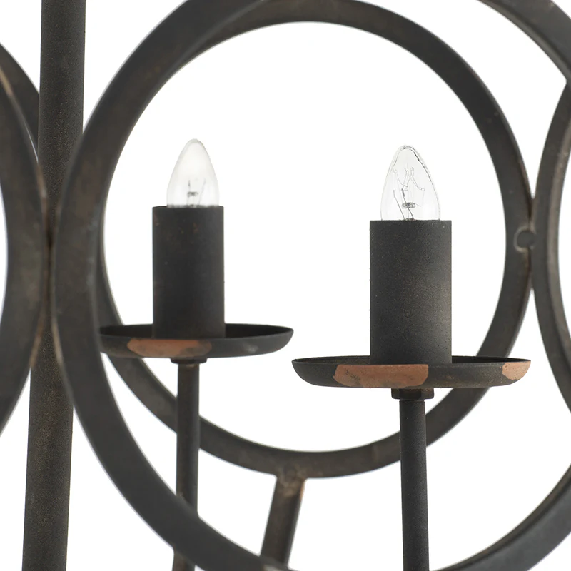 4 - Light Metal Chandelier - Image 7