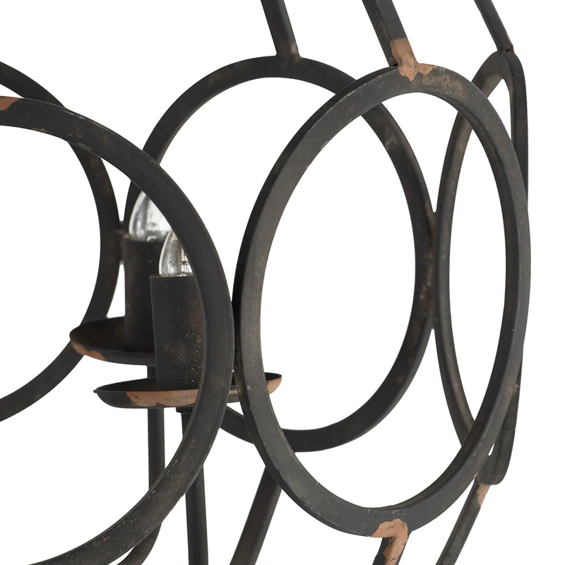 4 - Light Metal Chandelier - Image 8