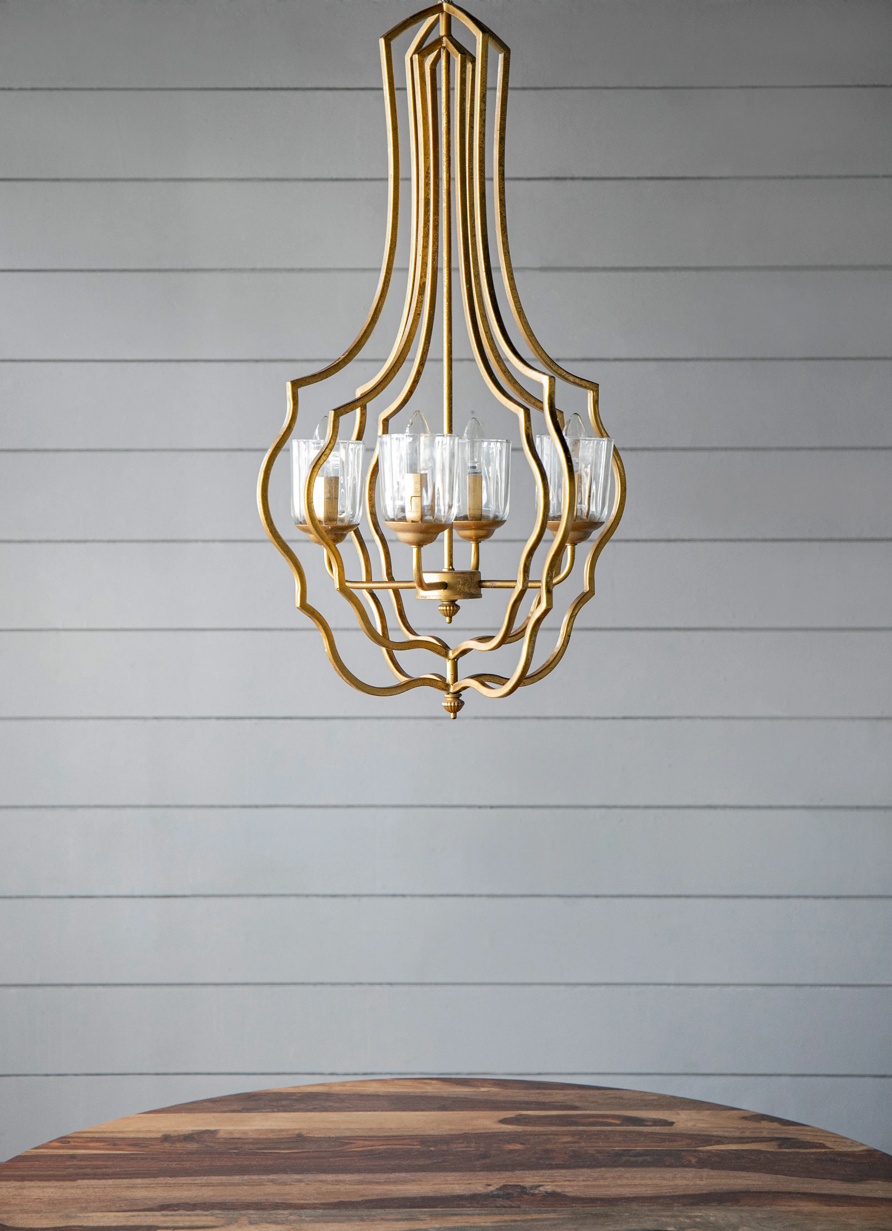 4-Light Metal Chandelier - Image 17