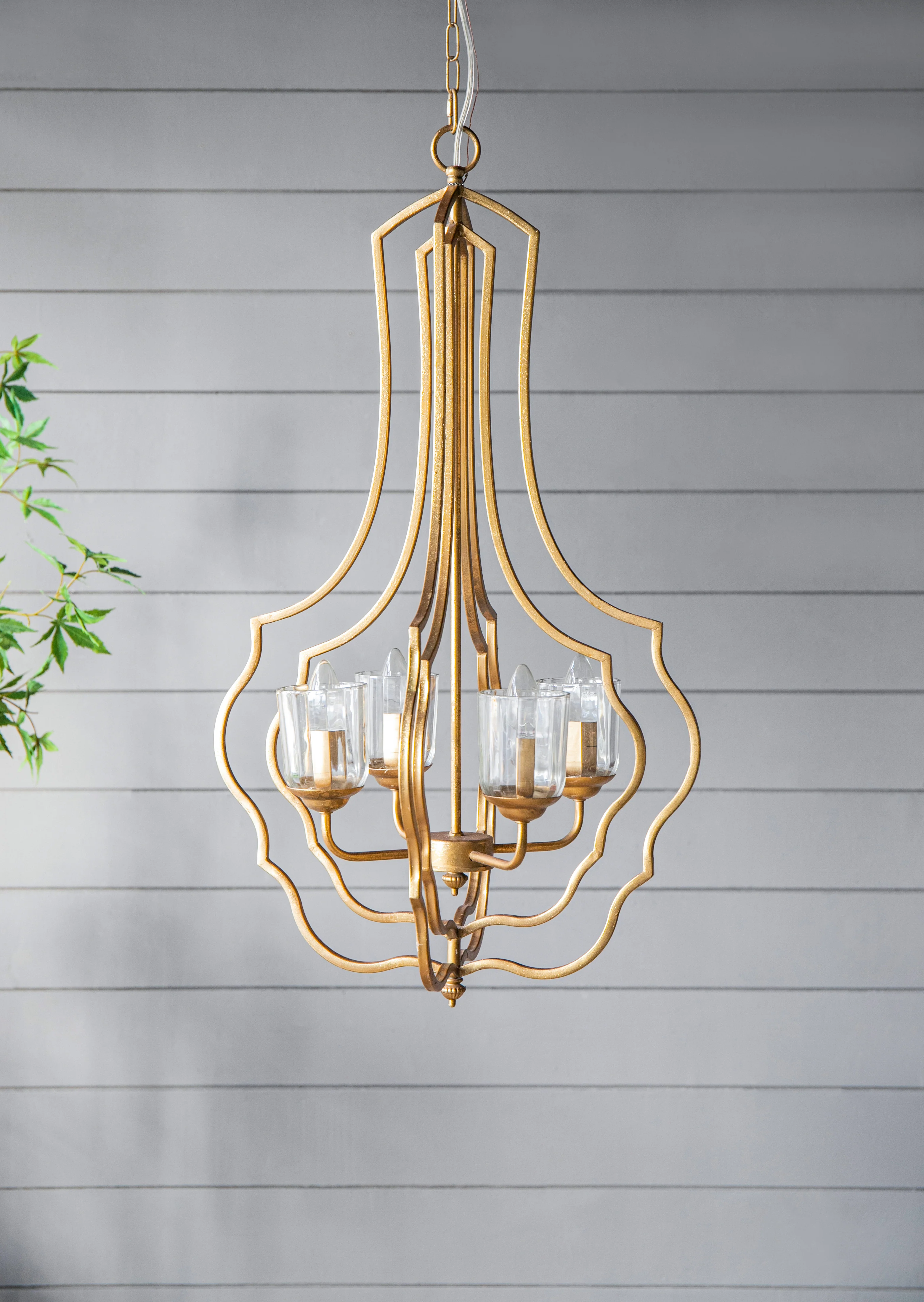 4-Light Metal Chandelier - Image 2