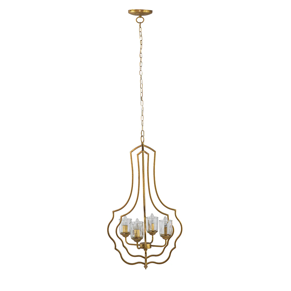 4-Light Metal Chandelier - Image 4
