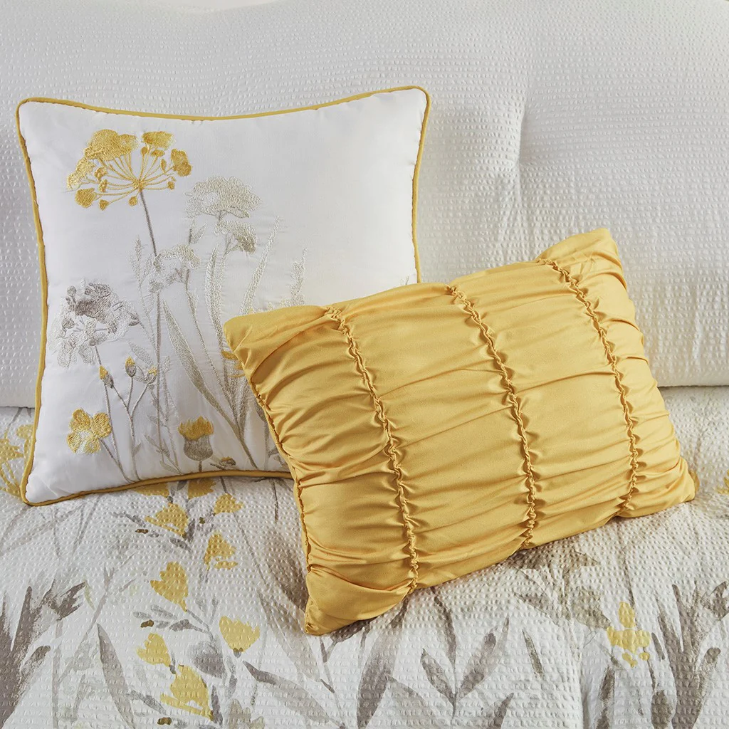 5 Piece Seersucker Comforter Set with Throw Pillows - Image 27