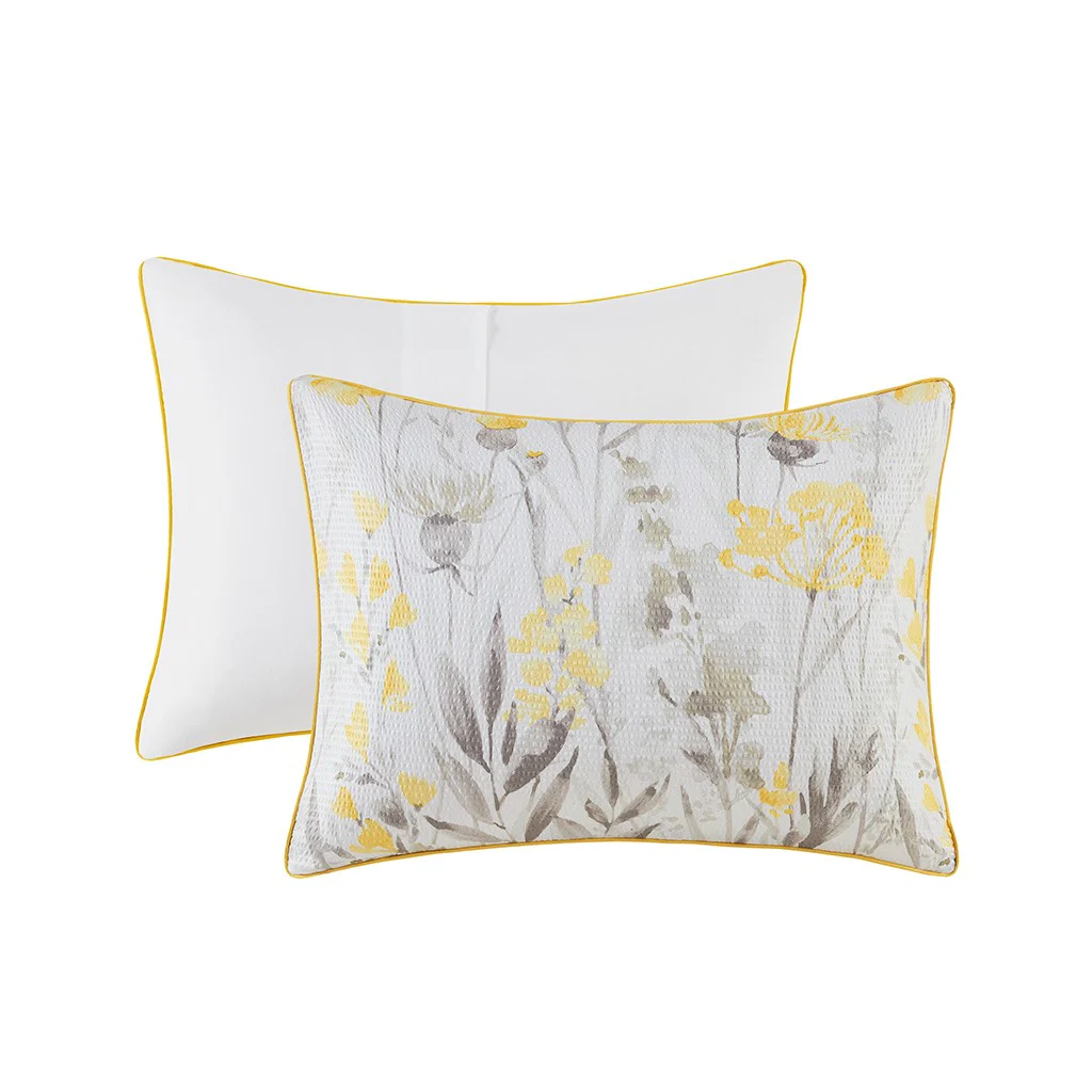 5 Piece Seersucker Comforter Set with Throw Pillows - Image 8