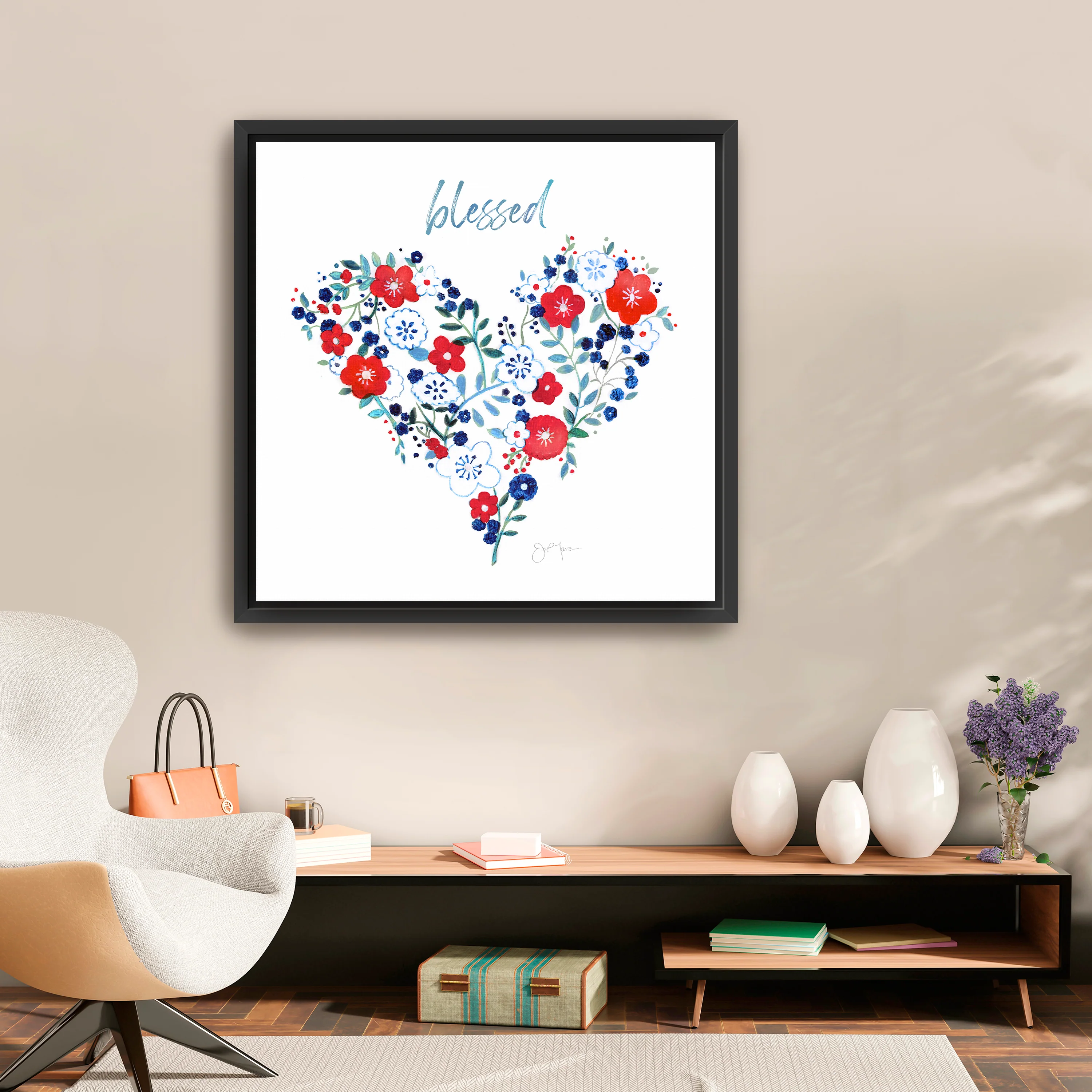Blessed Heart Canvas Giclee - Image 2