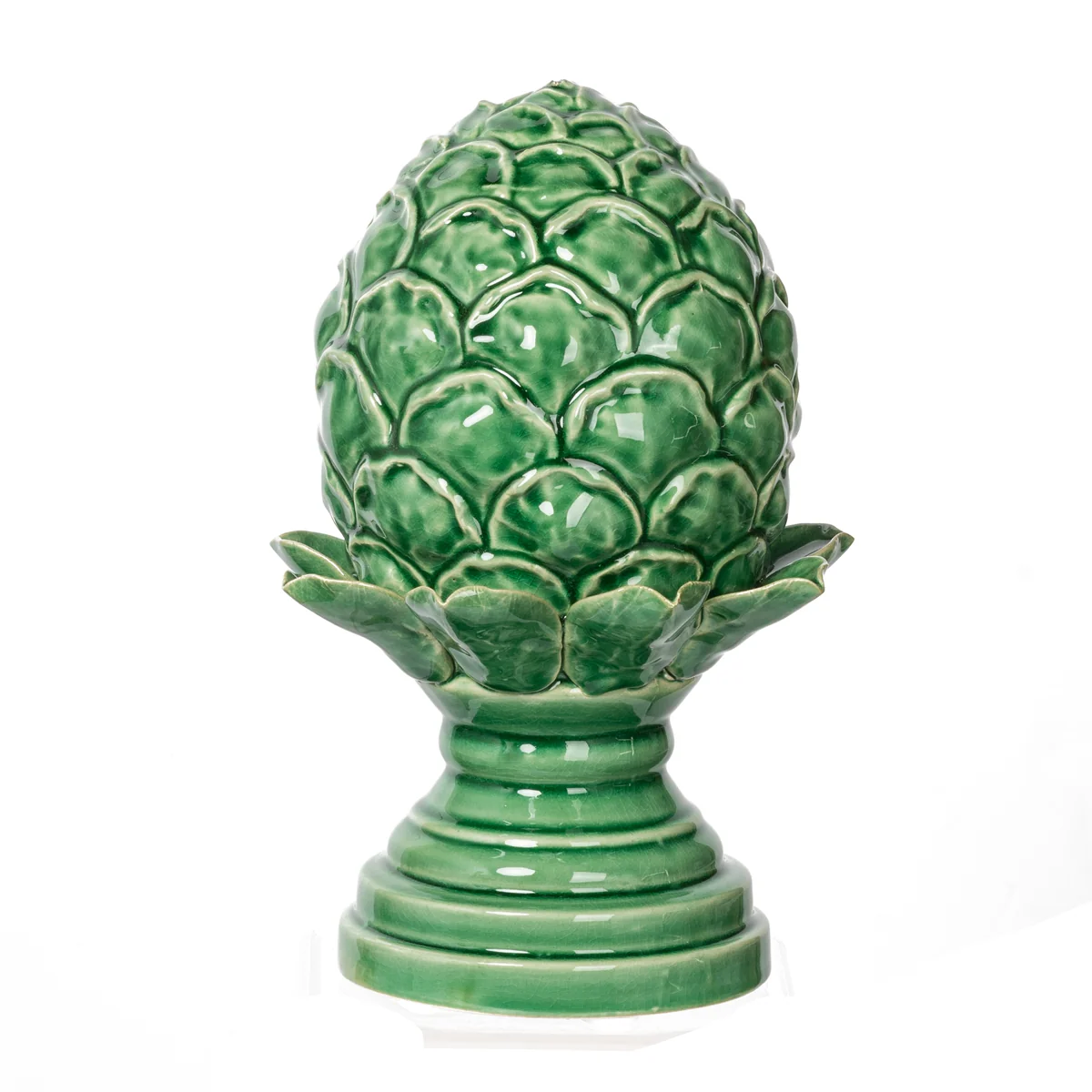 Helsa Ceramic Blooming Artichoke Accent