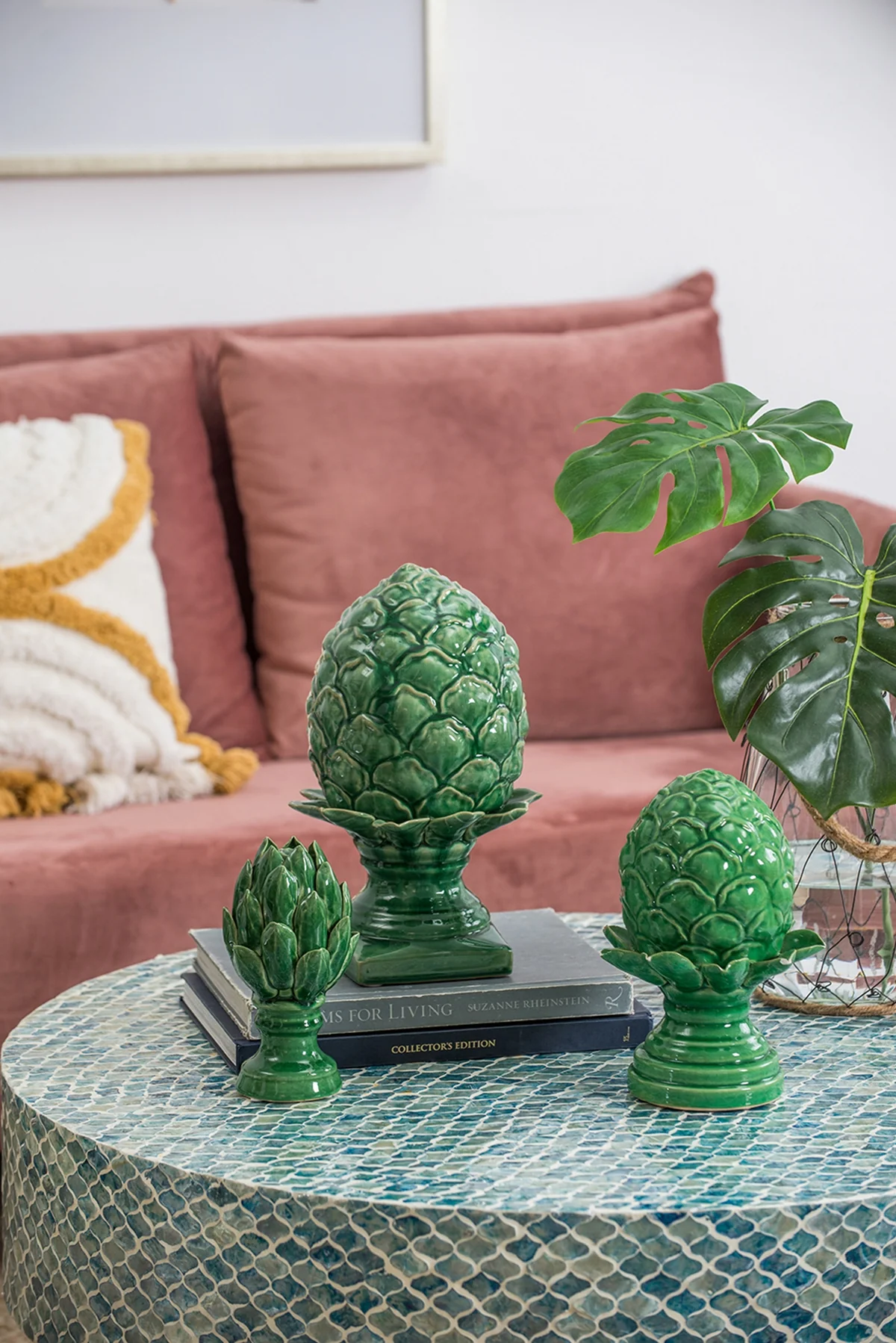 Helsa Ceramic Blooming Artichoke Accent - Image 10