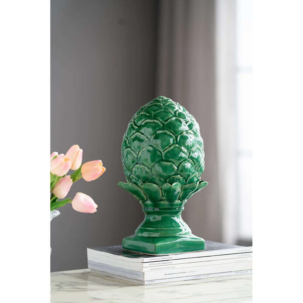 Helsa Ceramic Blooming Artichoke Accent - Image 13