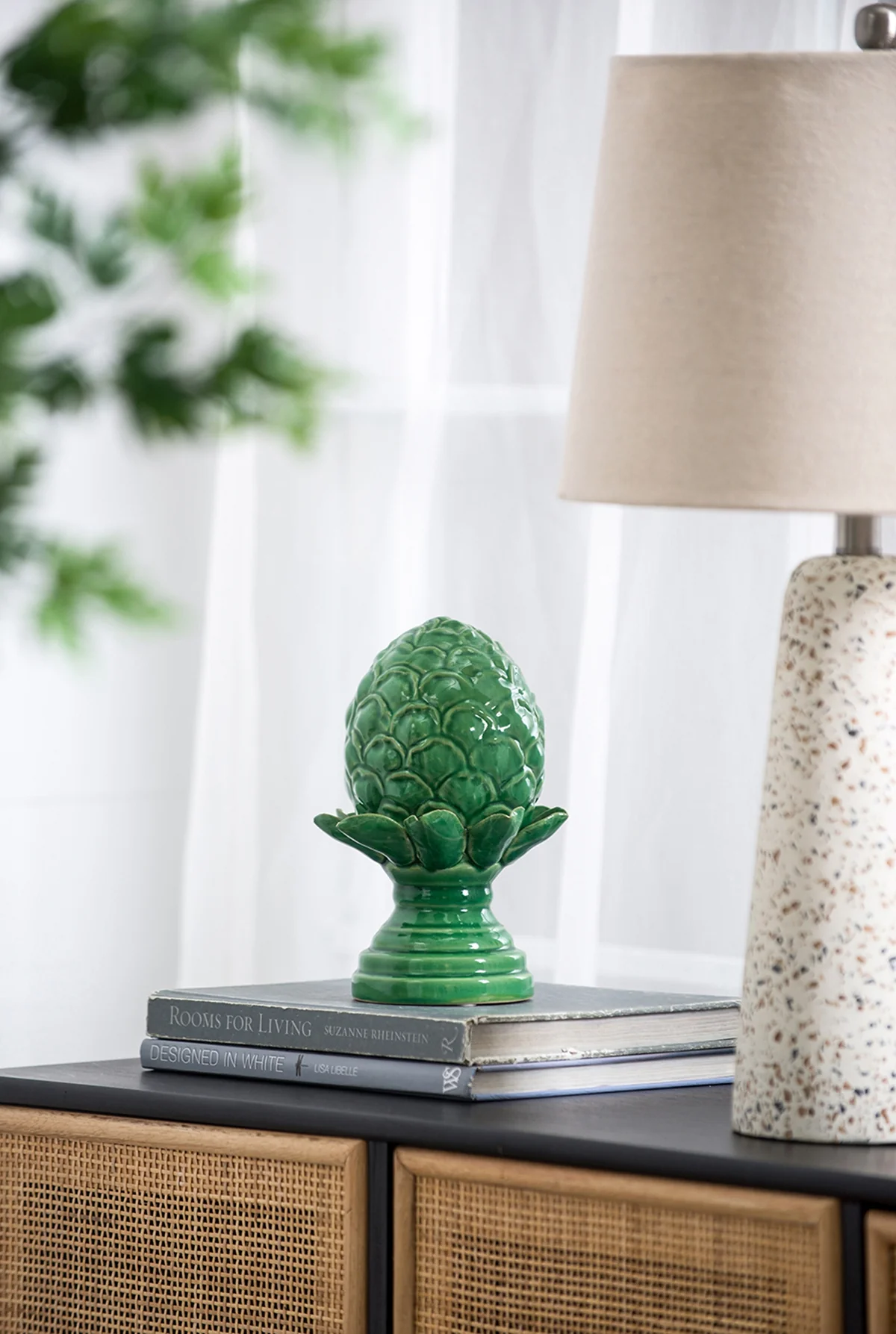 Helsa Ceramic Blooming Artichoke Accent - Image 5