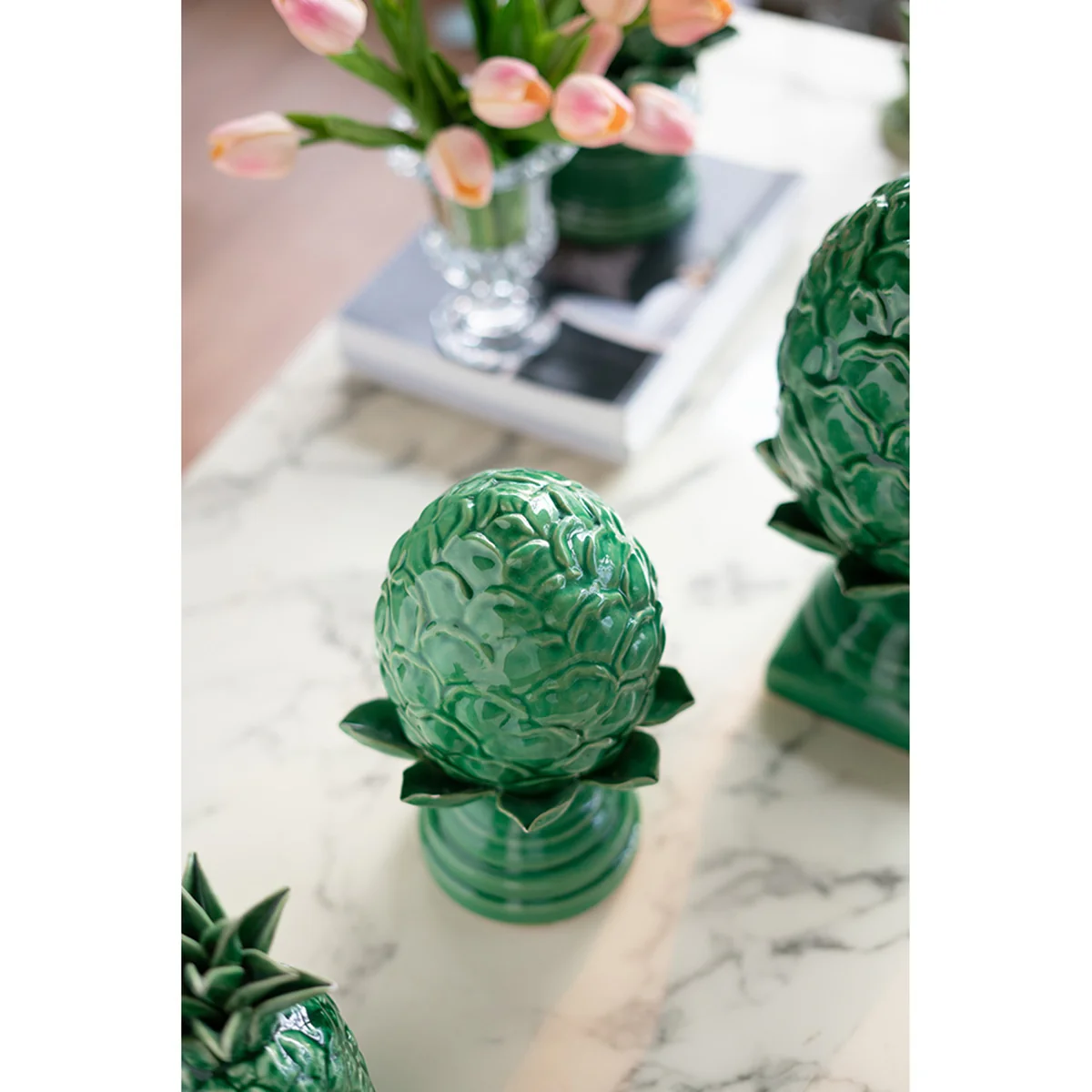 Helsa Ceramic Blooming Artichoke Accent - Image 7