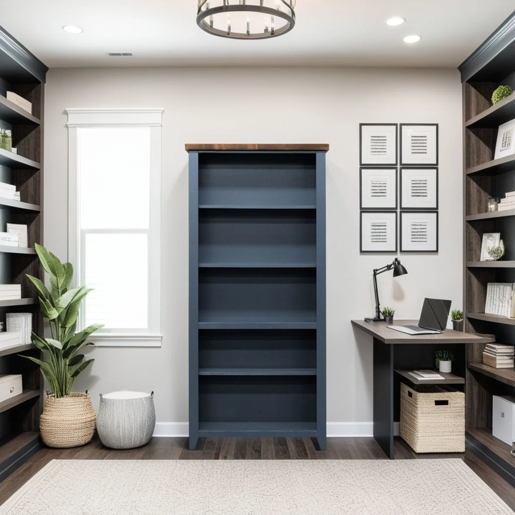Magnolia 5-Shelf Farmhouse Bookcase