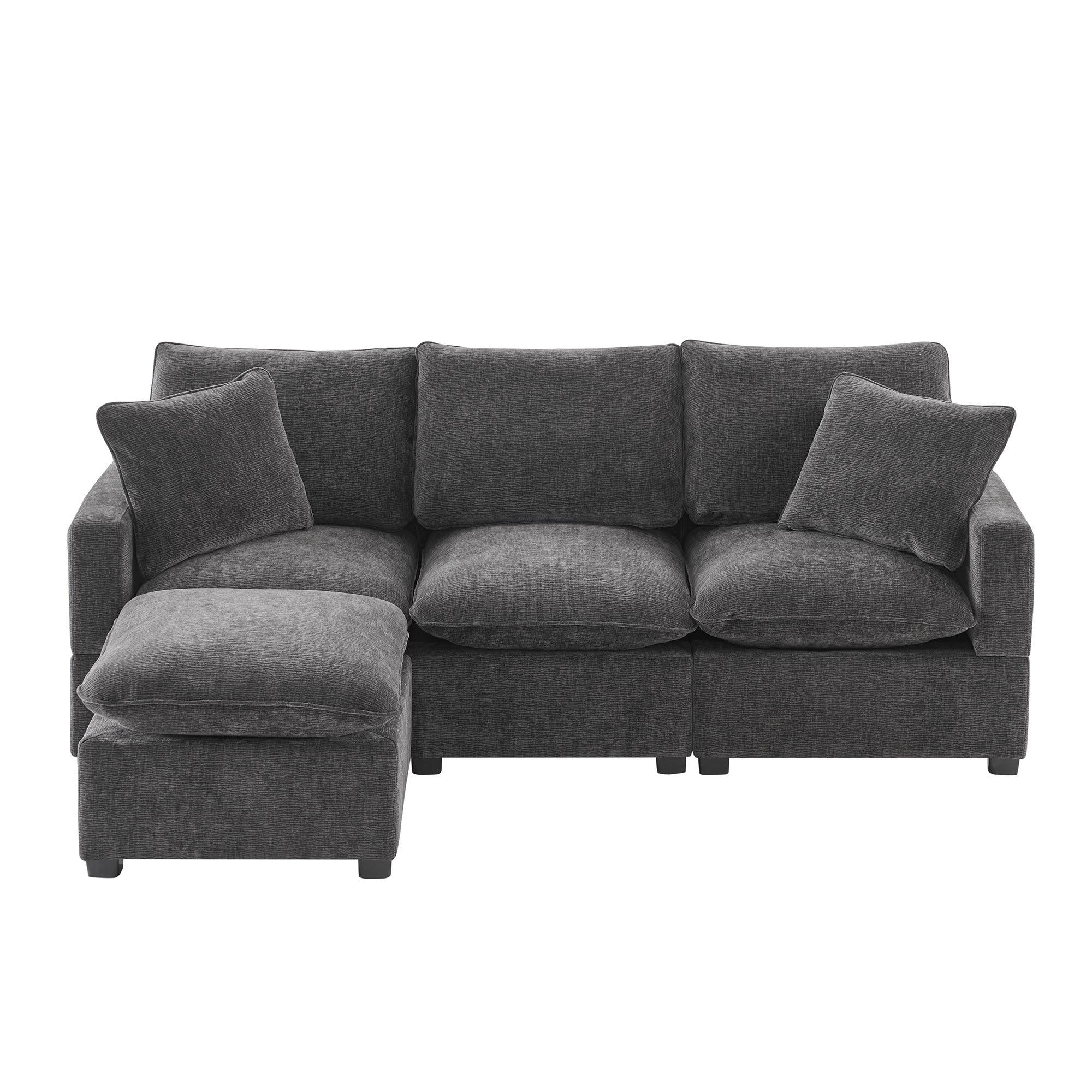 Chenille Modular L-Shape Sofa - Image 12